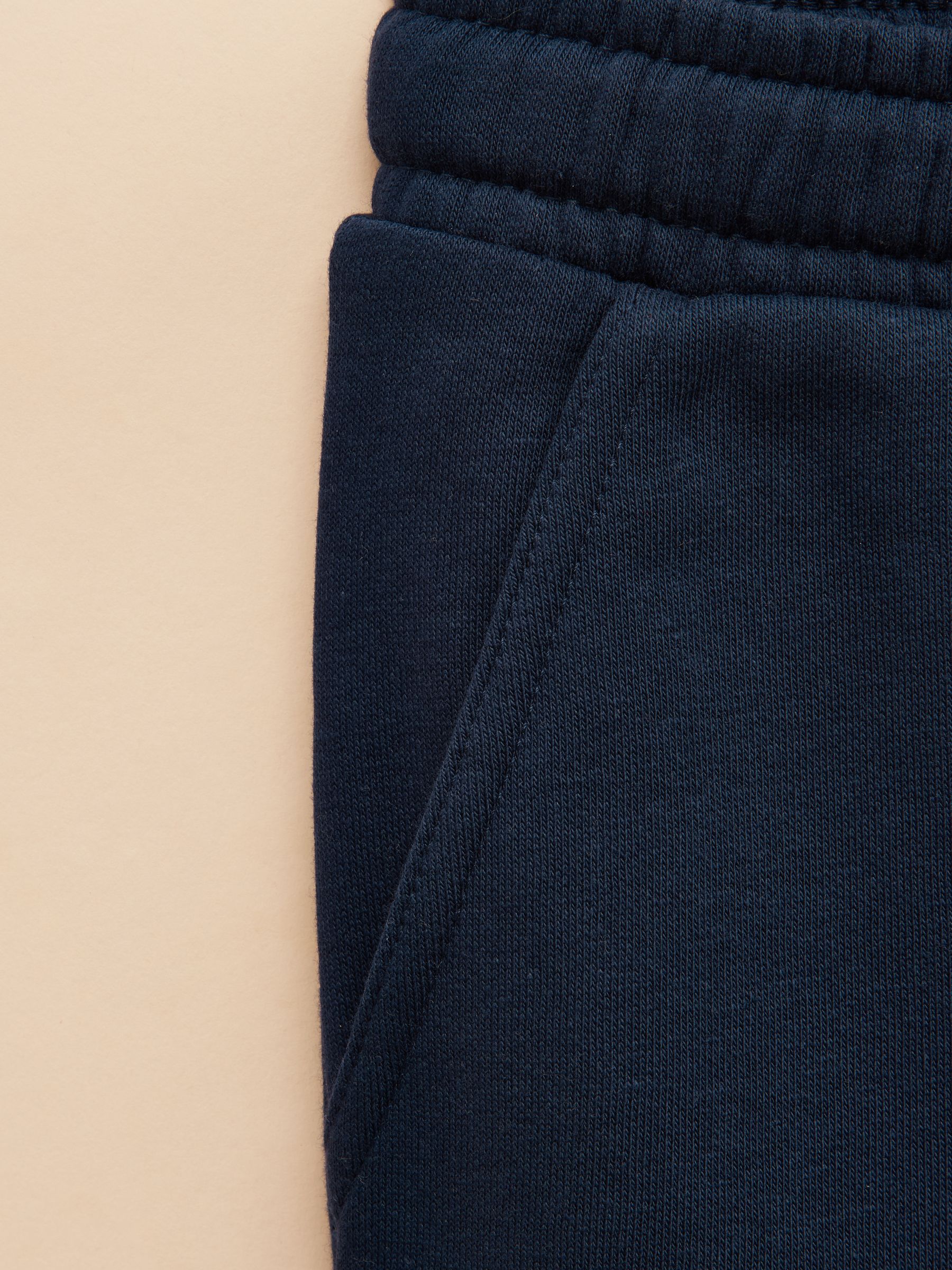 Navy Kids Cuffed Joggers with Elasticated Waistband - Image 4 of 5