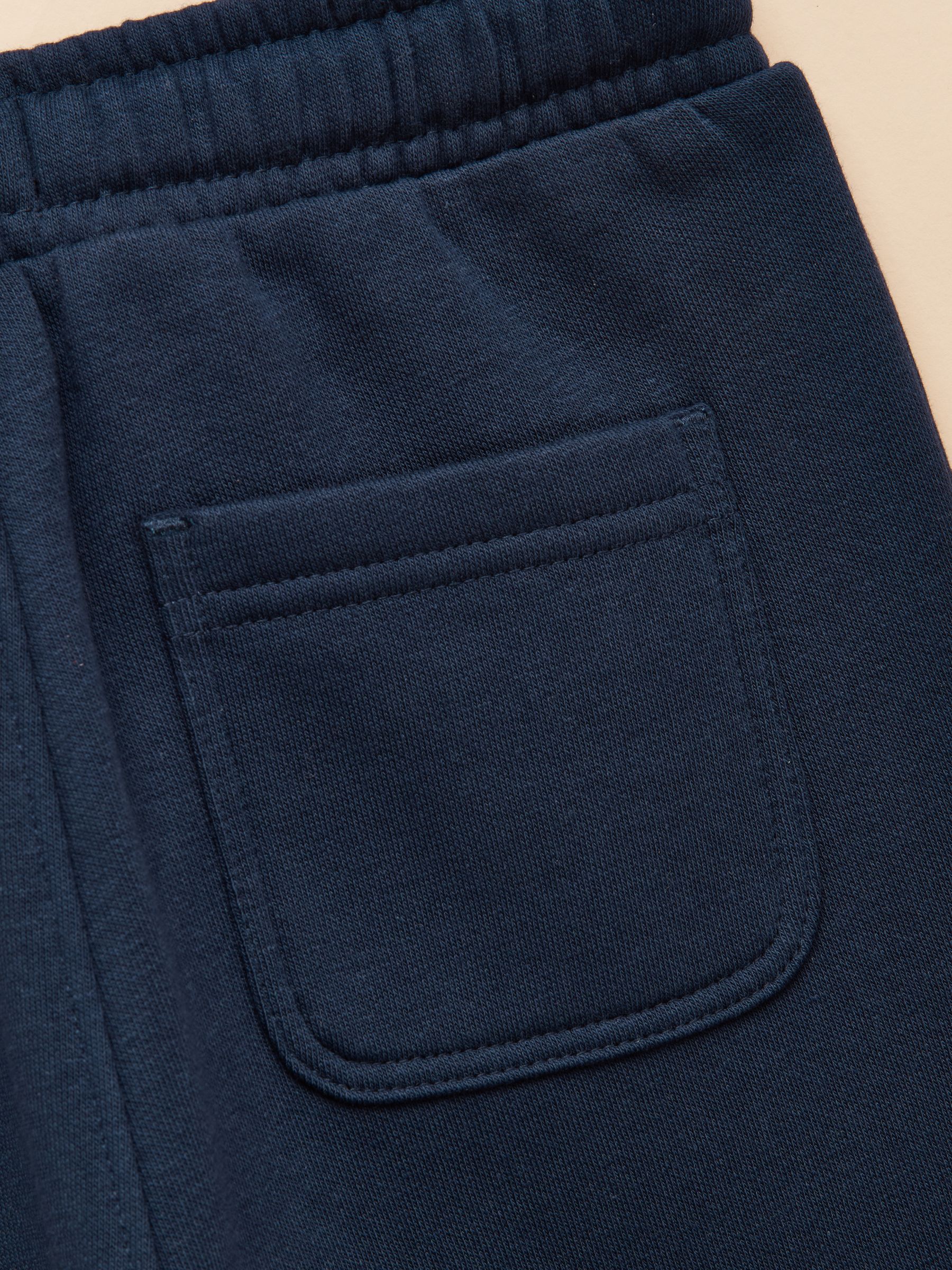 Navy Kids Cuffed Joggers with Elasticated Waistband - Image 5 of 5