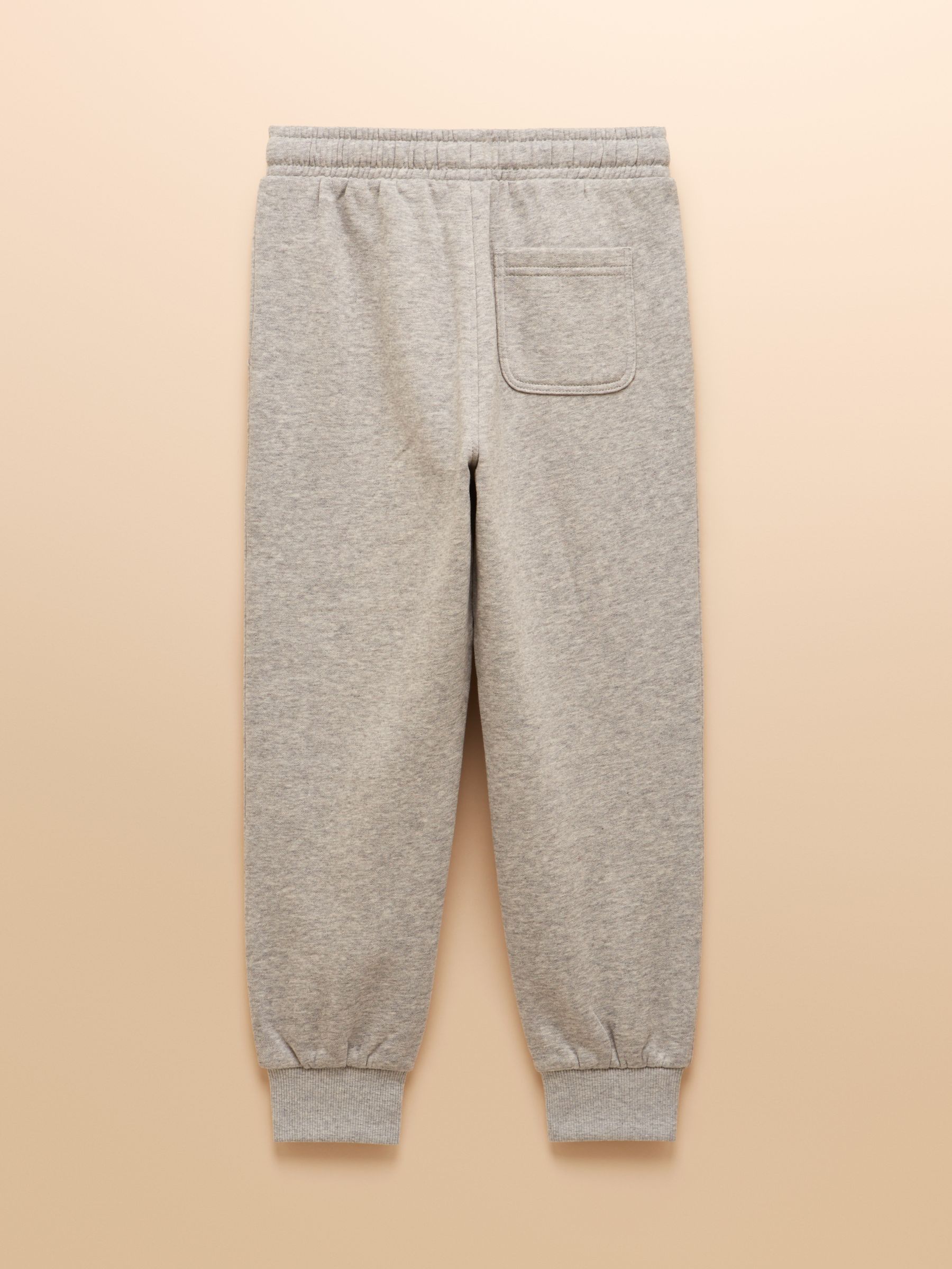 Grey Kids Cuffed Joggers with Elasticated Waistband - Image 2 of 5