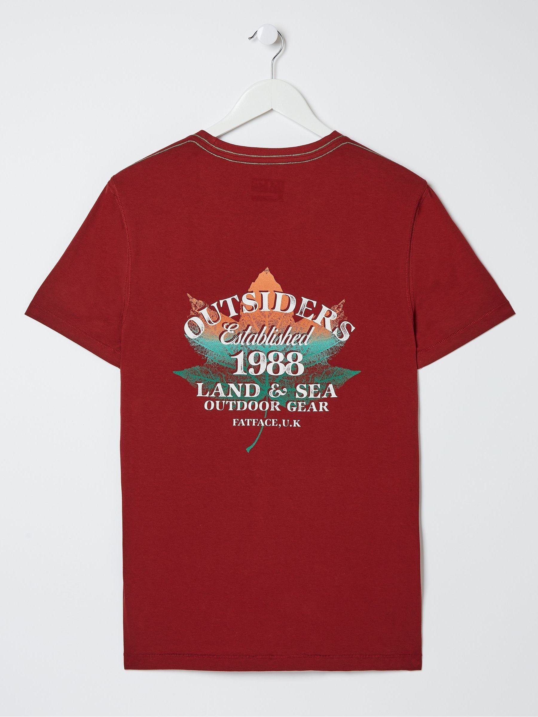 Red Outsiders 1988 Graphic 100% Cotton T-Shirt - Image 2 of 2