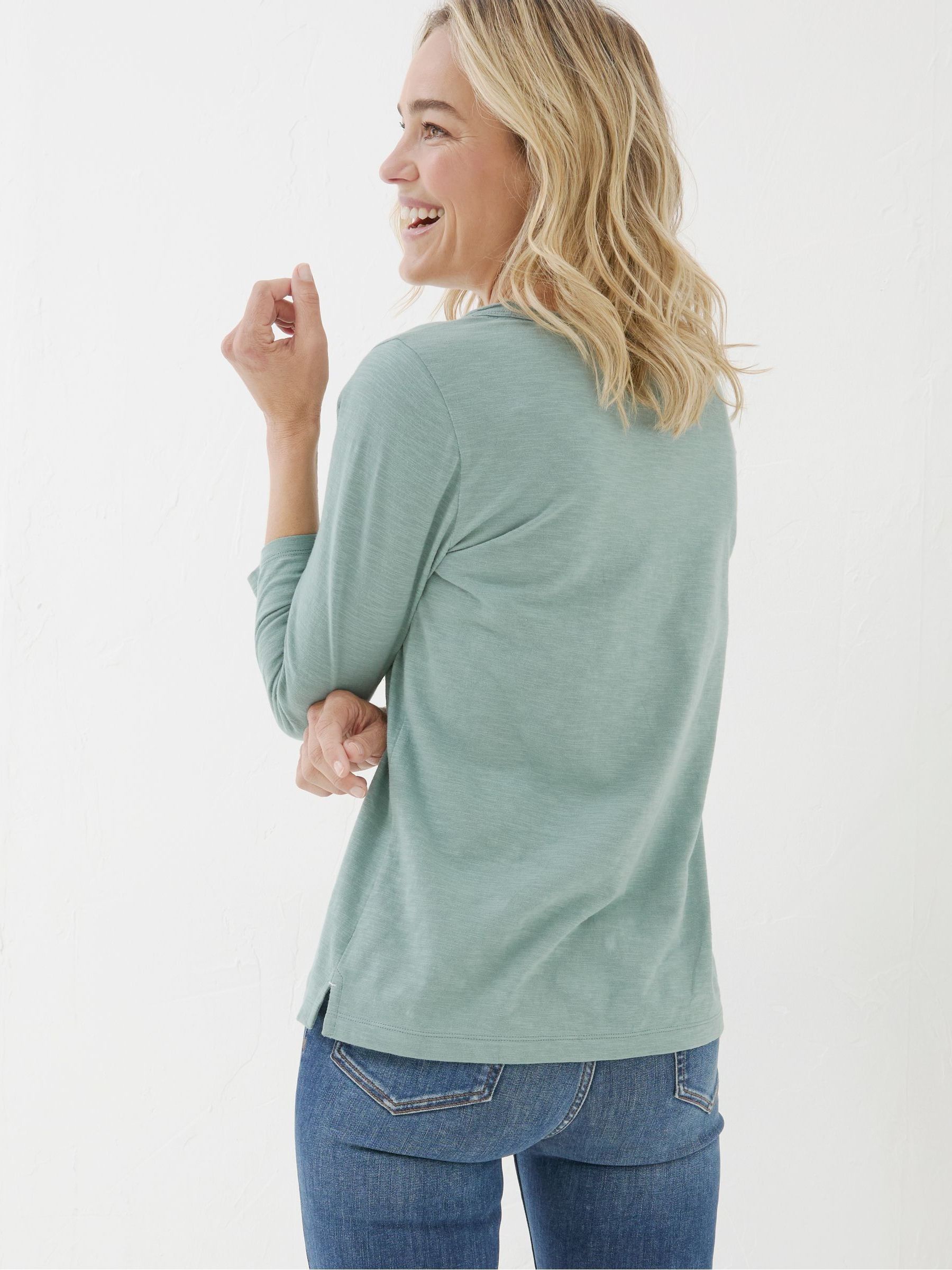 Blue Organic Cotton Porter T-Shirt - Image 2 of 5