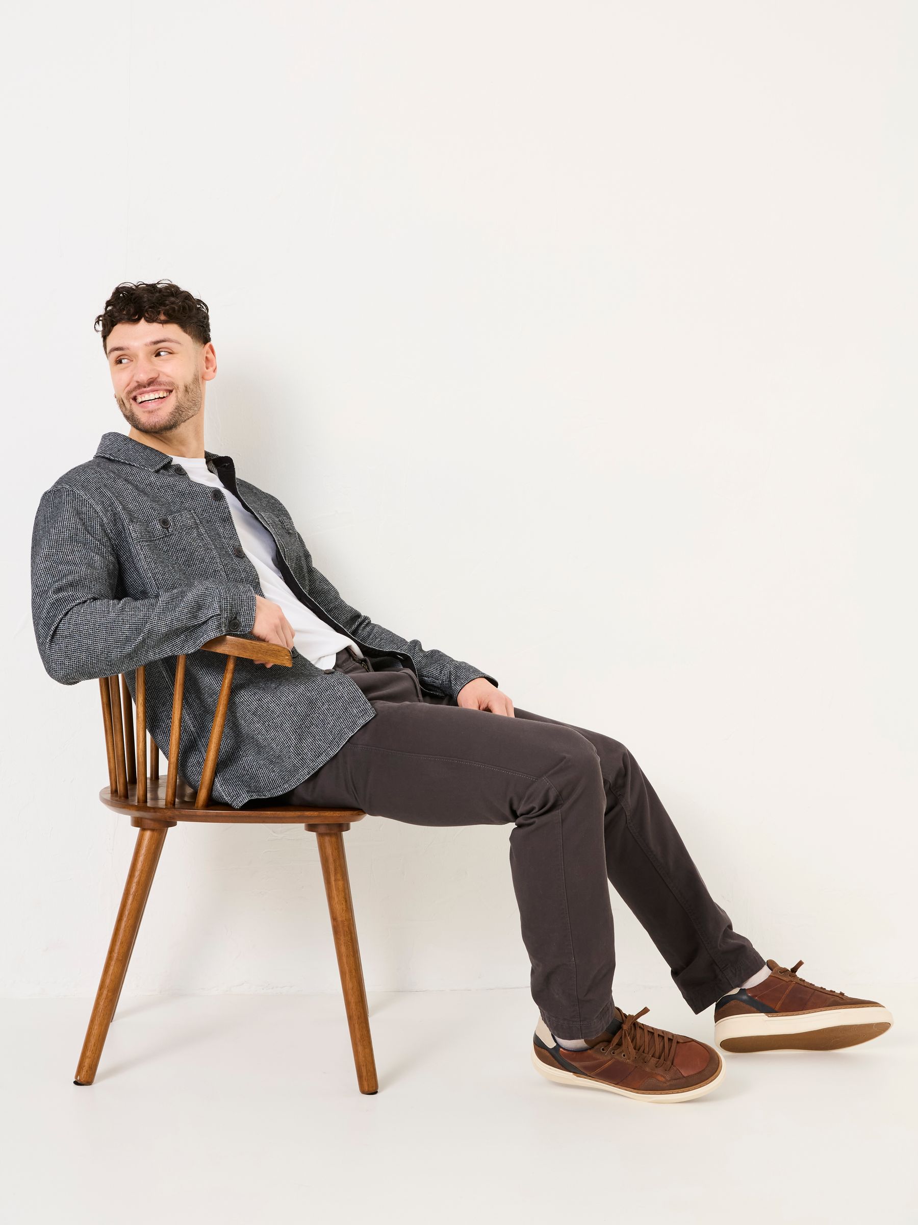 Grey Charcoal Modern Coastal Chinos - Image 3 of 5