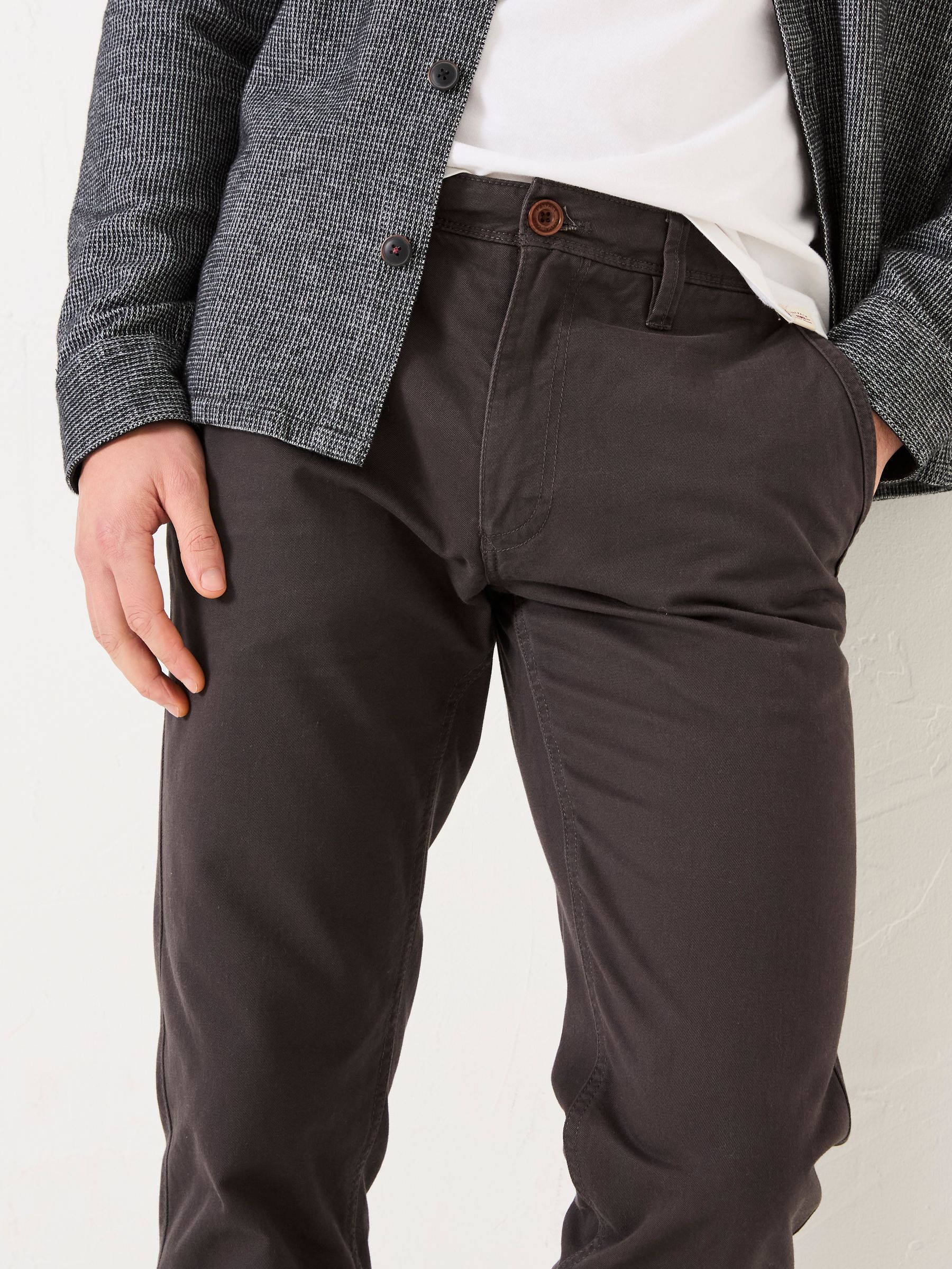 Grey Charcoal Modern Coastal Chinos - Image 4 of 5