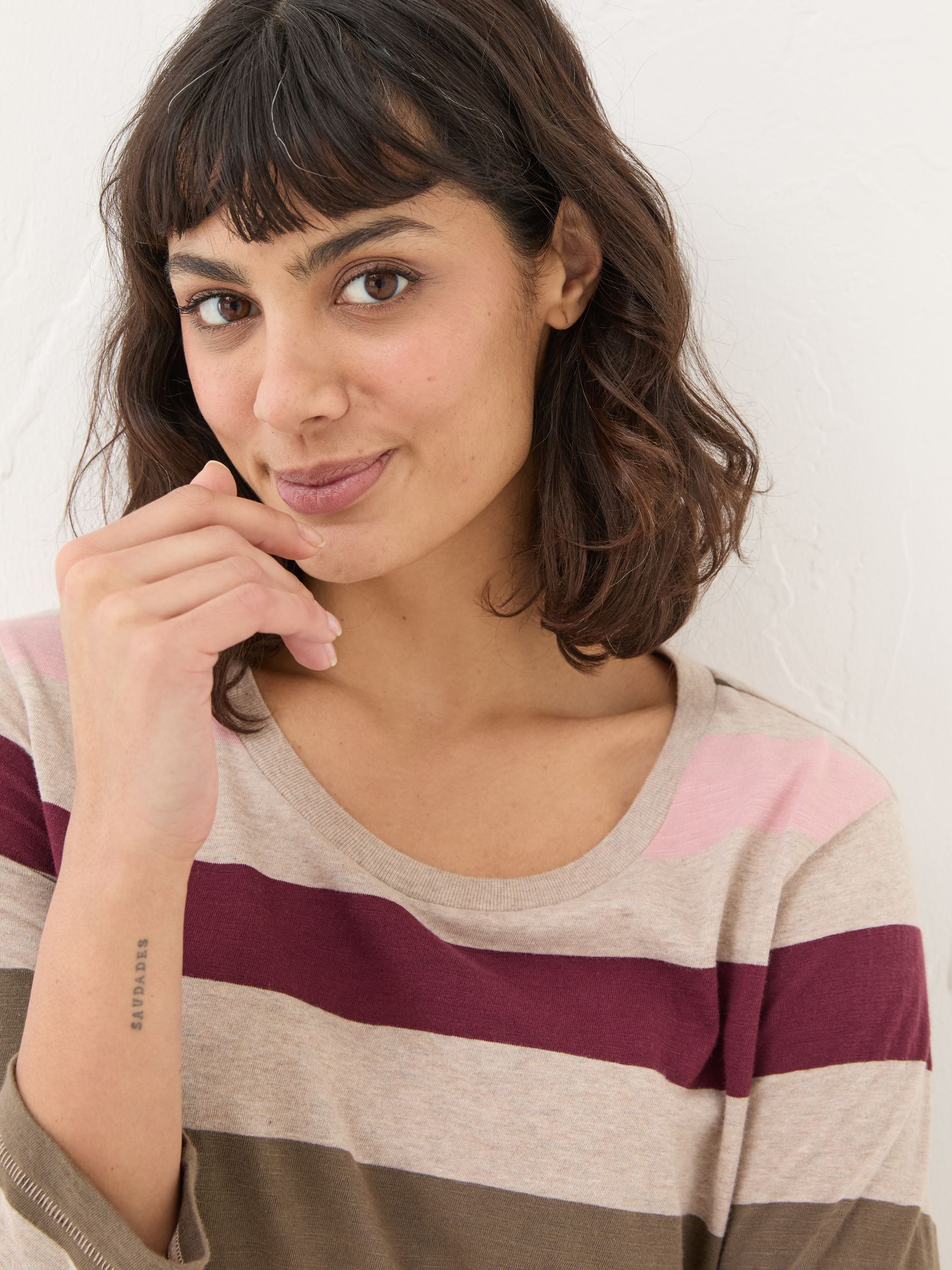 Natalie Multi 3/4 Sleeve Top - Image 3 of 4