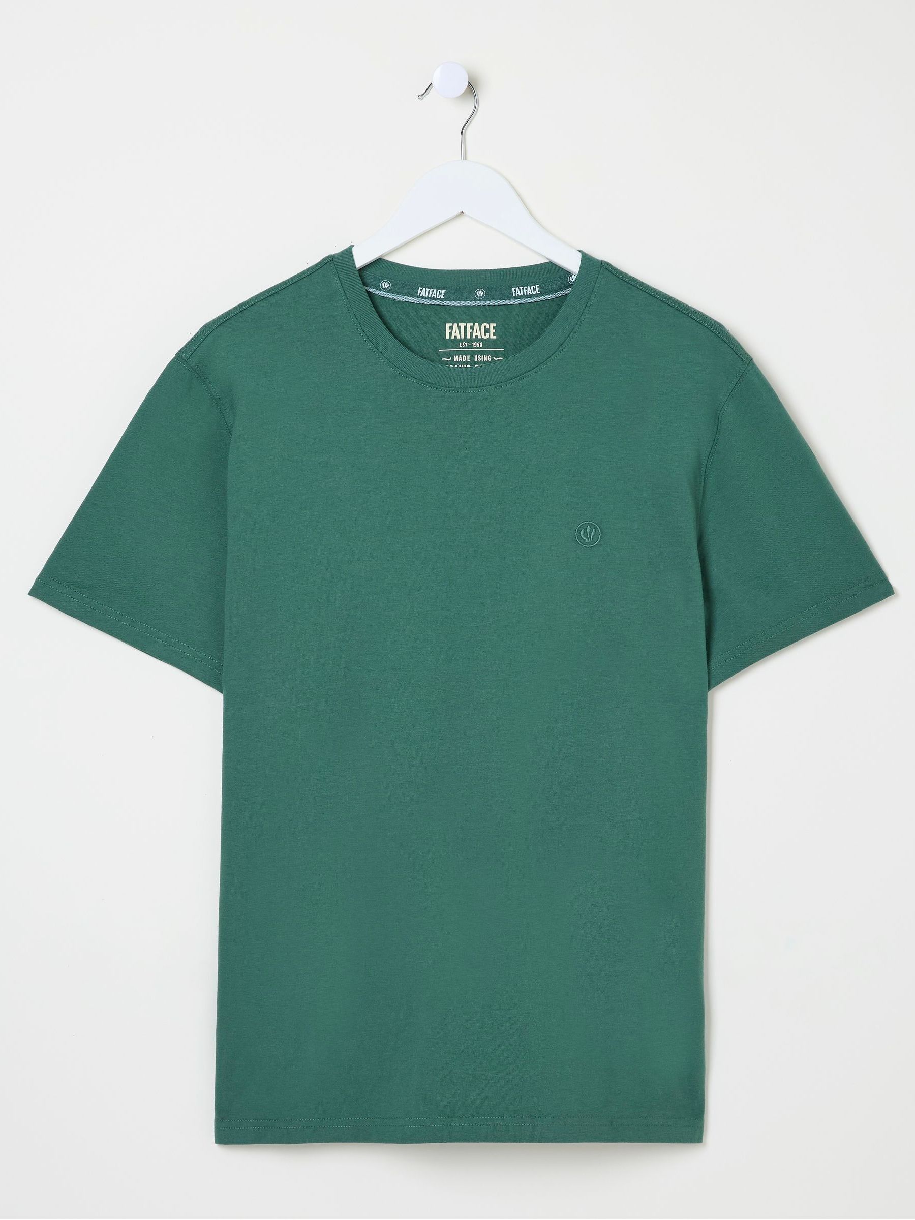 Lulworth Green 100% Cotton Organic Crew T-Shirt - Image 6 of 6