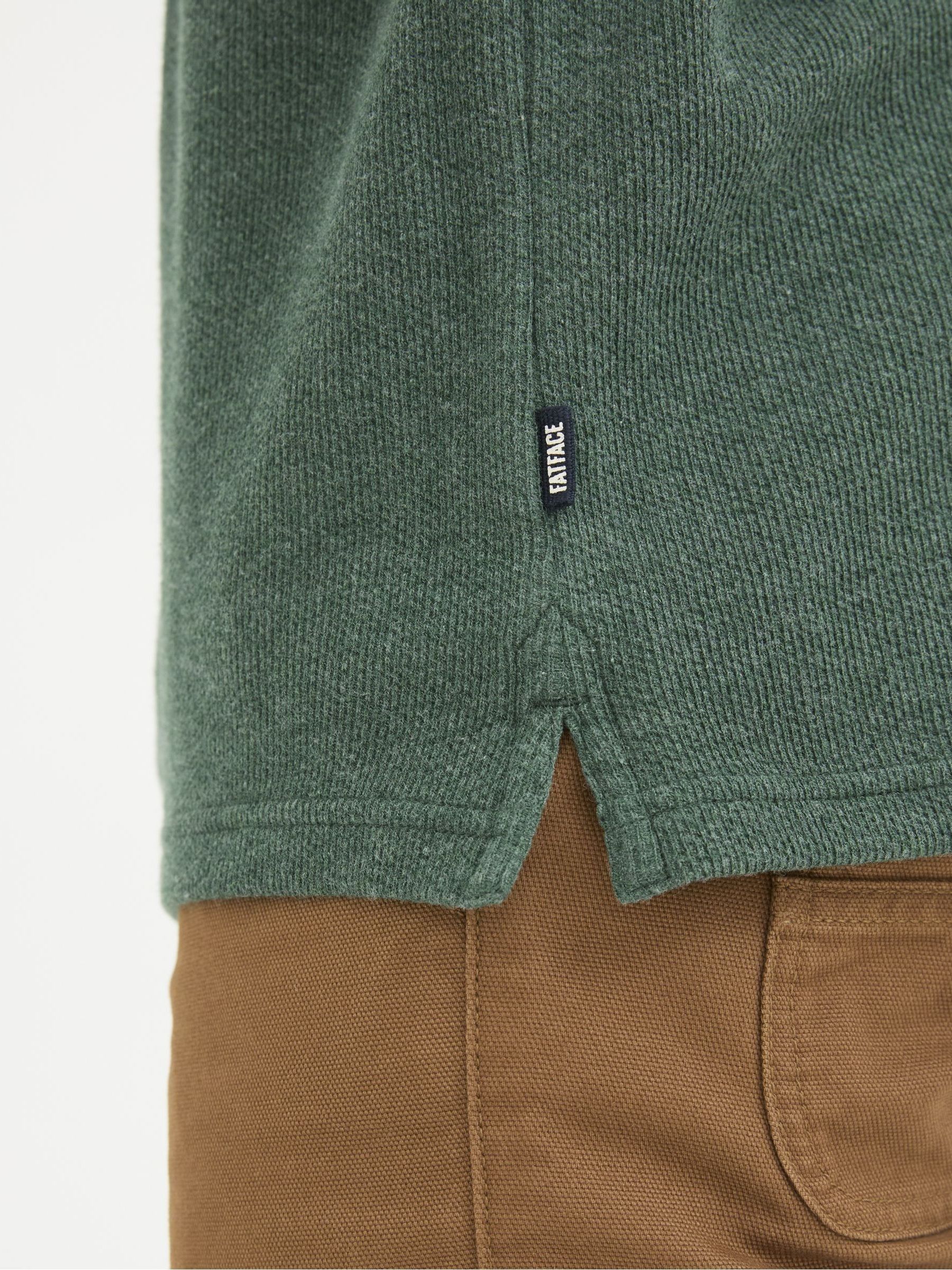 Wicklow Green Waffle Crew Neck T-Shirt - Image 5 of 6