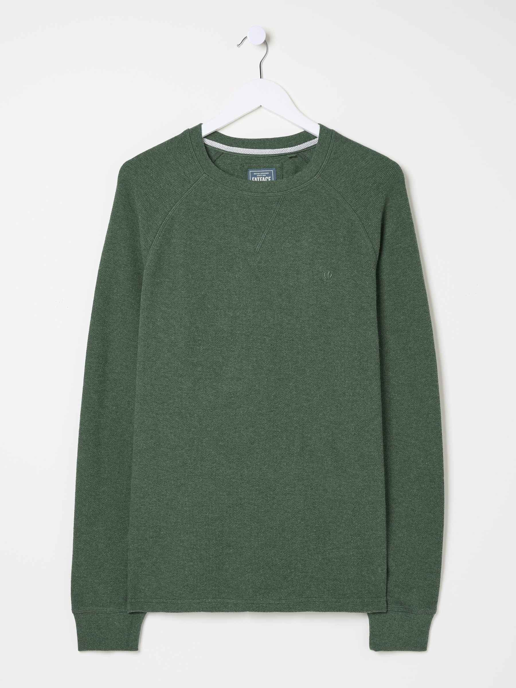 Wicklow Green Waffle Crew Neck T-Shirt - Image 6 of 6