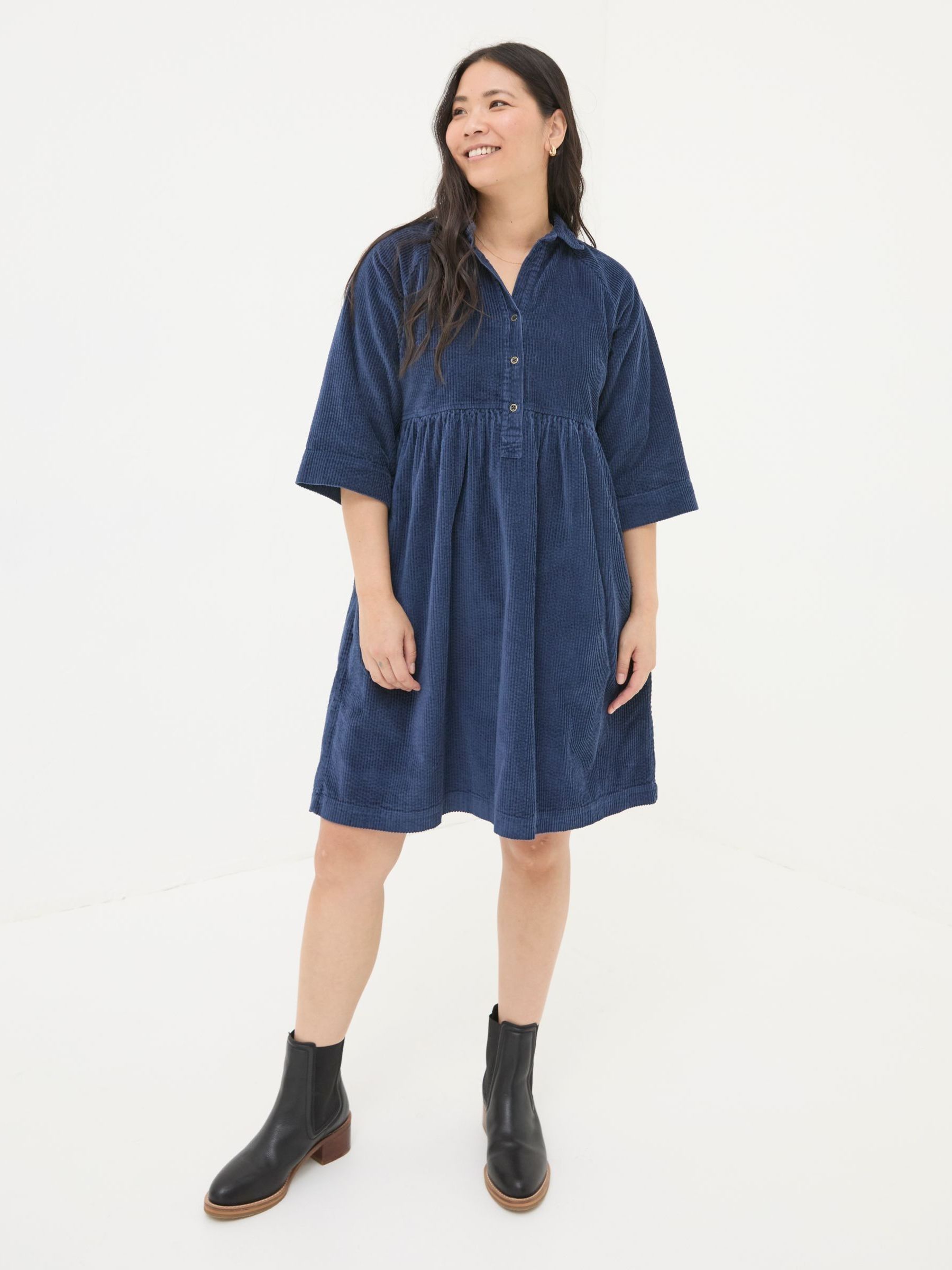 Sara Blue Bubble Cord Dress - Image 3 of 6