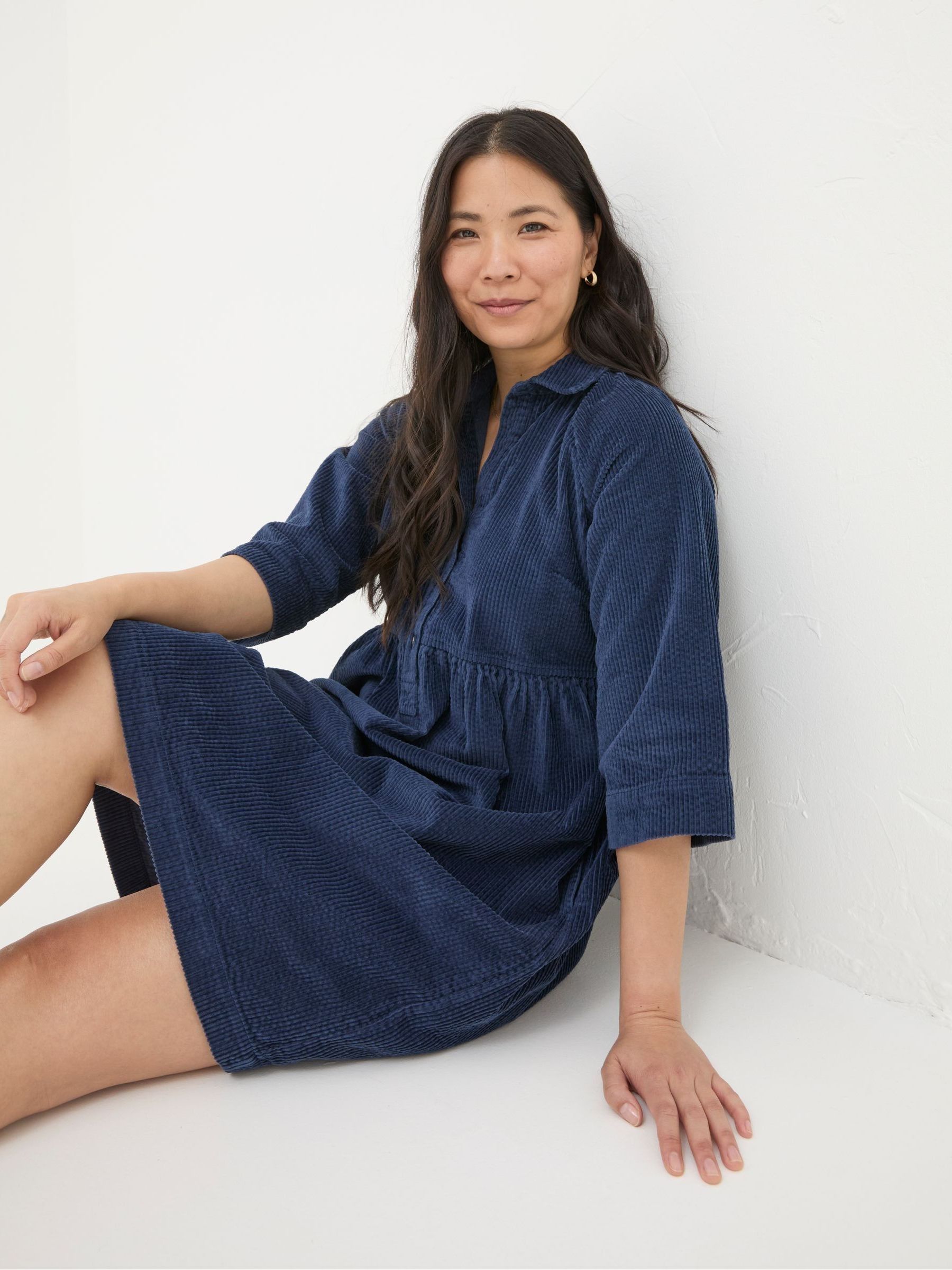 Sara Blue Bubble Cord Dress - Image 4 of 6