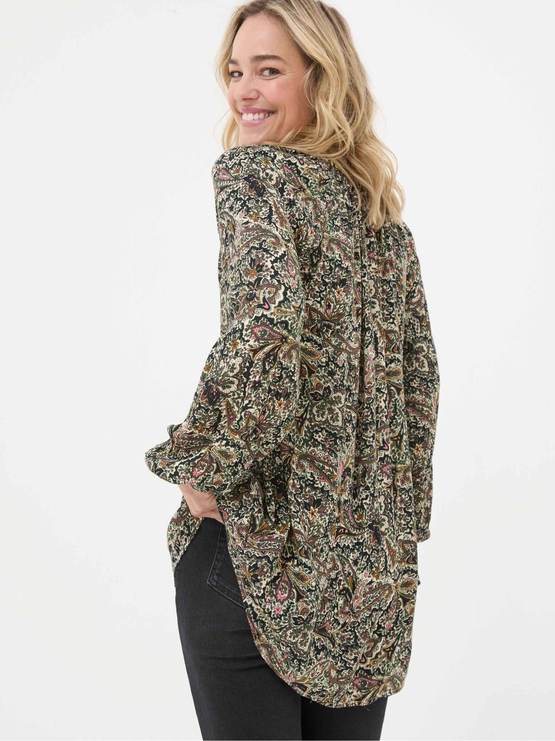 Faye Ivory Wild Paisley Tunic - Image 2 of 5