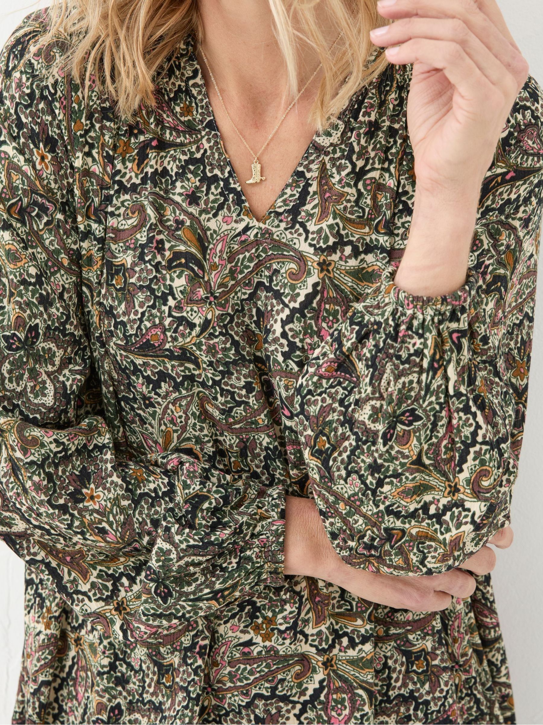 Faye Ivory Wild Paisley Tunic - Image 4 of 5