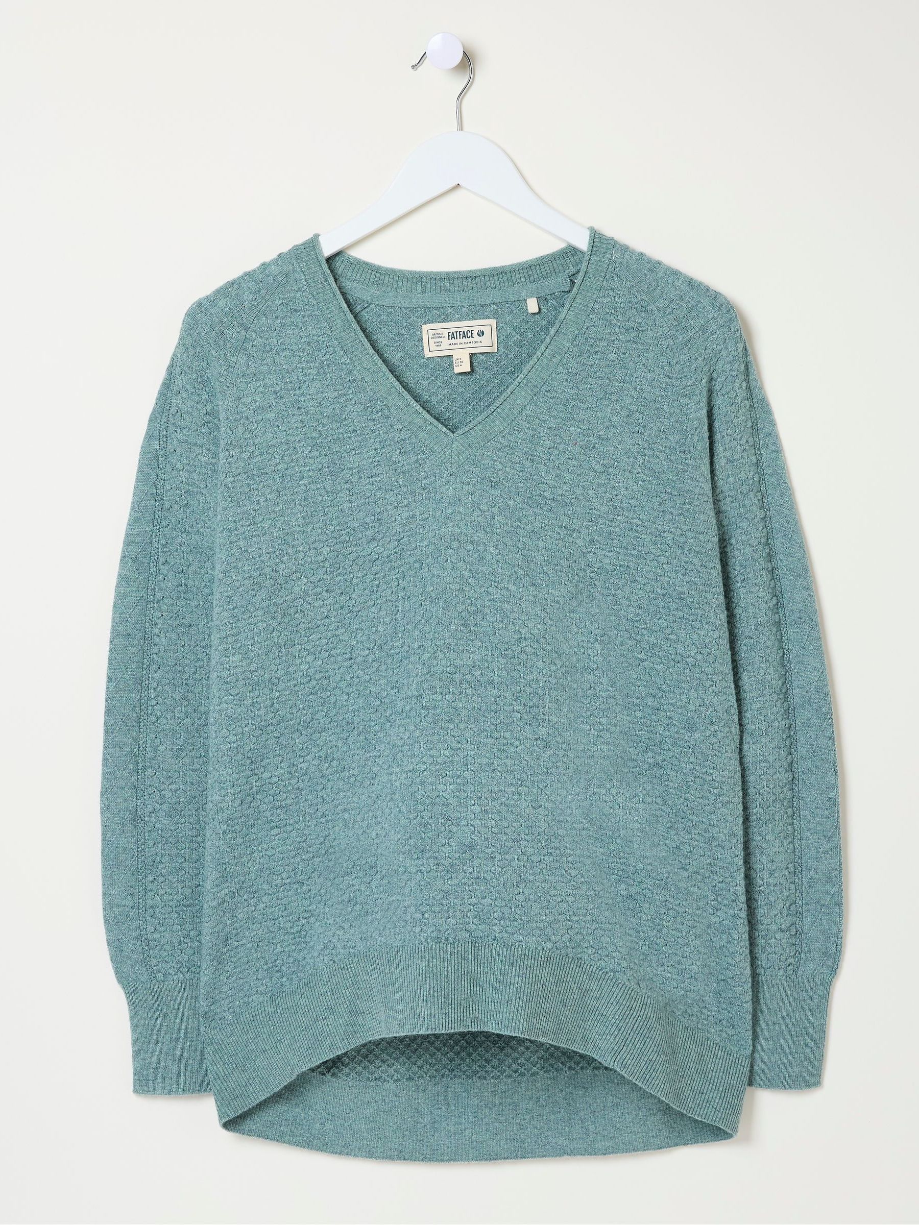 Arrabella Duck Egg Blue Jumper - Image 5 of 5