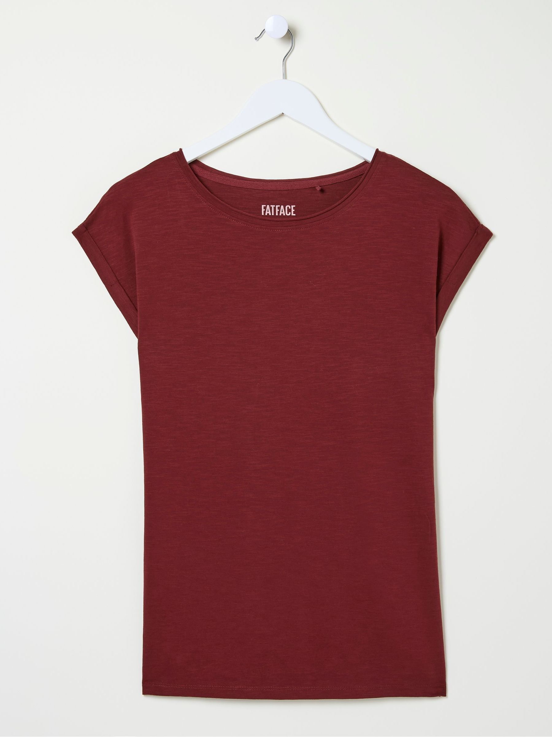 Ivy Organic Cotton Burgundy Red T-Shirt - Image 5 of 5