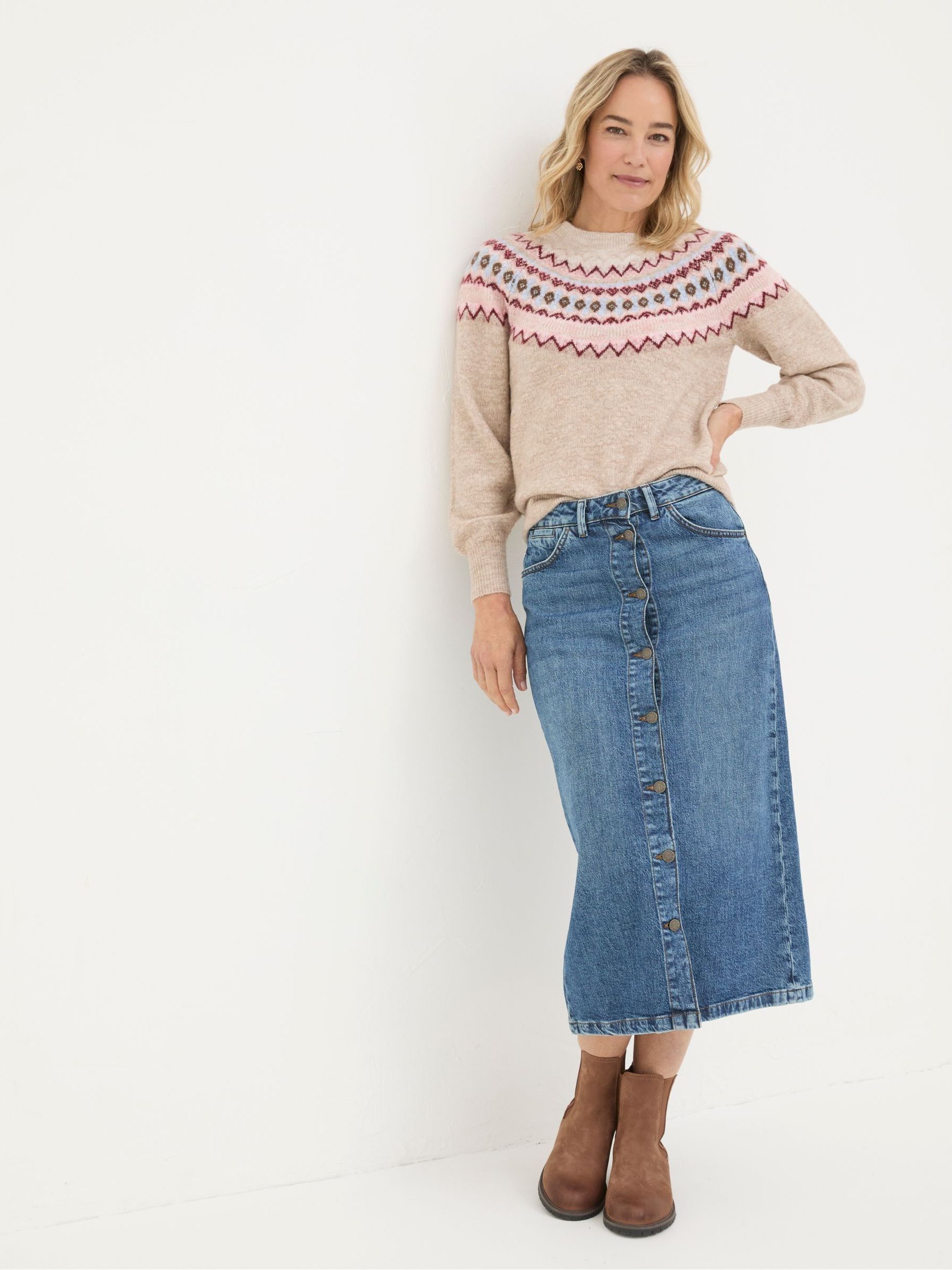 Wild Natural Fairisle Yoke Jumper - Image 3 of 6