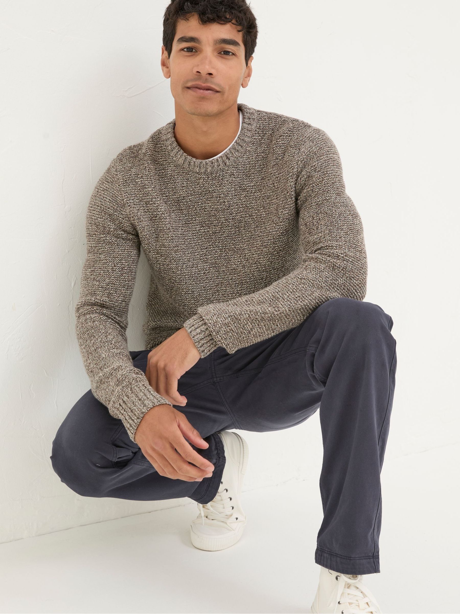 Hove Natural Crew Neck Jumper - Image 2 of 4 Hove Natural Crew Neck Jumper - Image 2 of 4