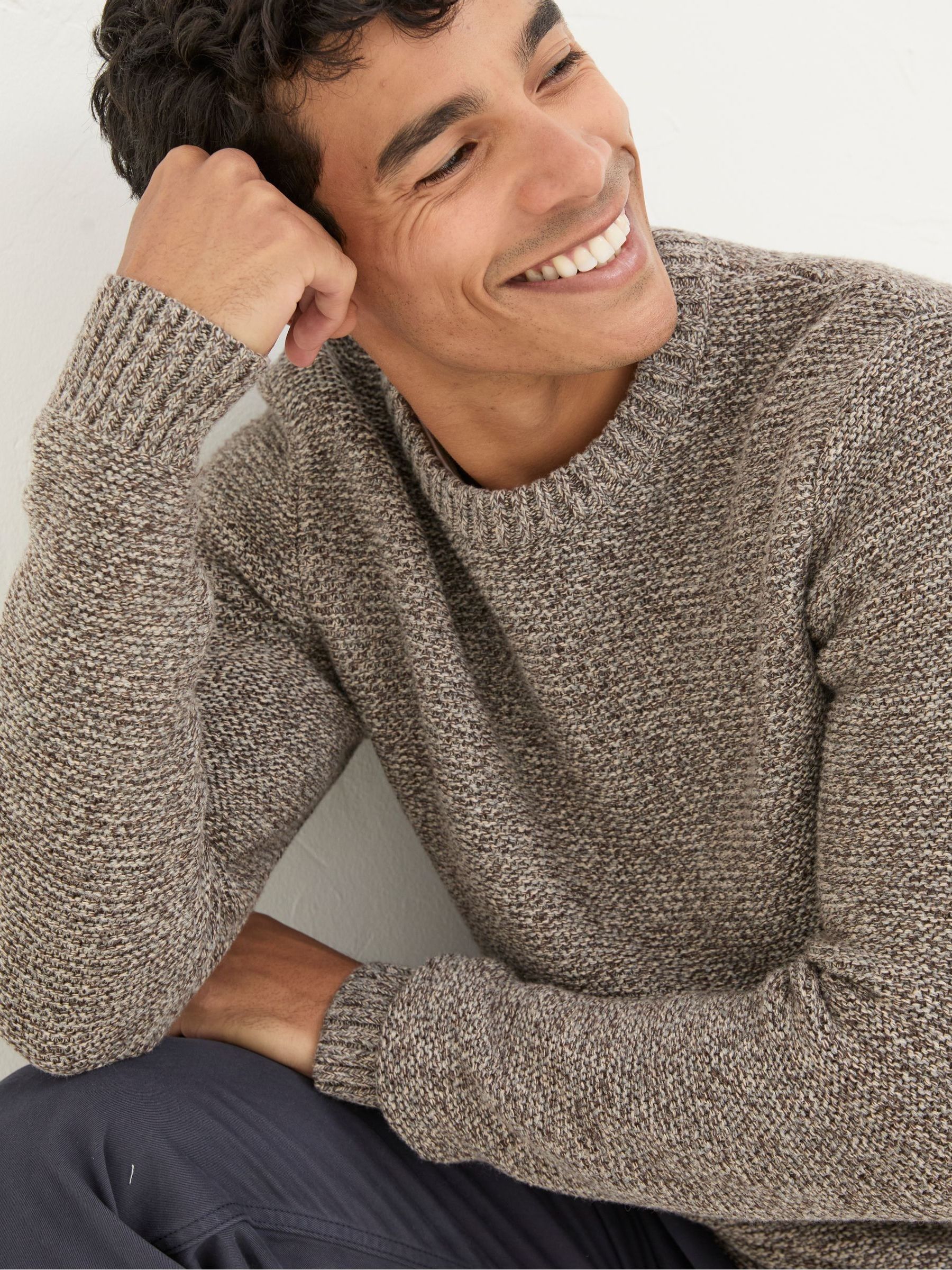 Hove Natural Crew Neck Jumper - Image 4 of 5