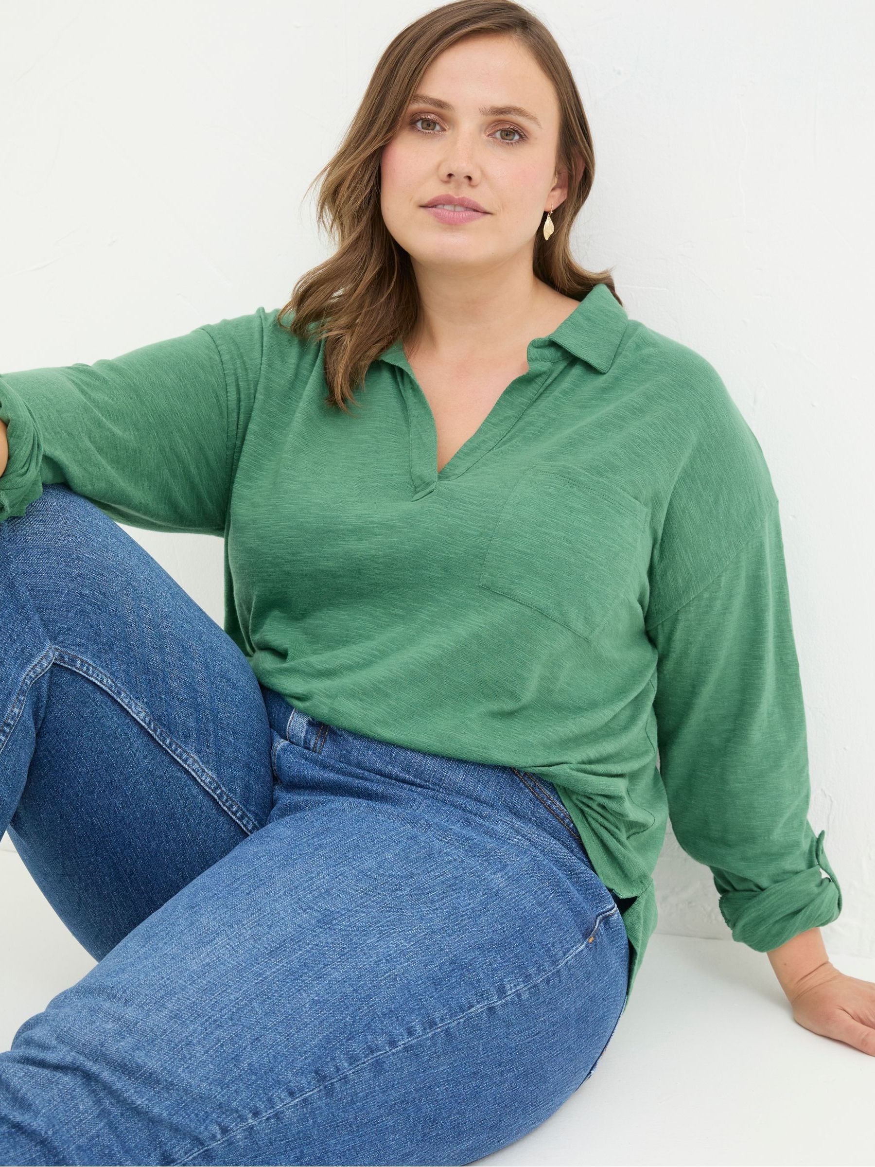 Paige Green Jersey Shirt - Image 4 of 6