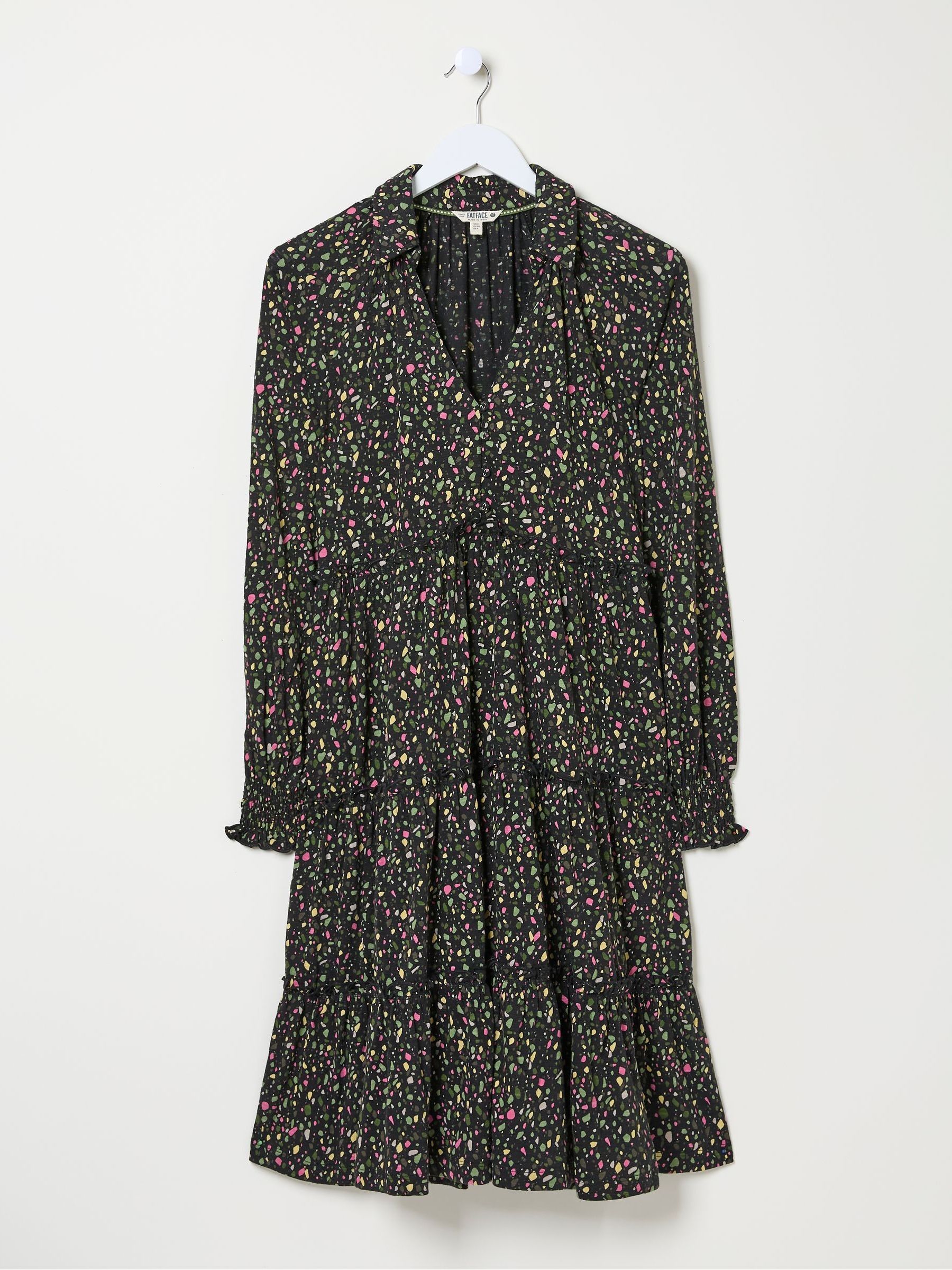 Ivana Black Ditsy Marks Dress - Image 6 of 6