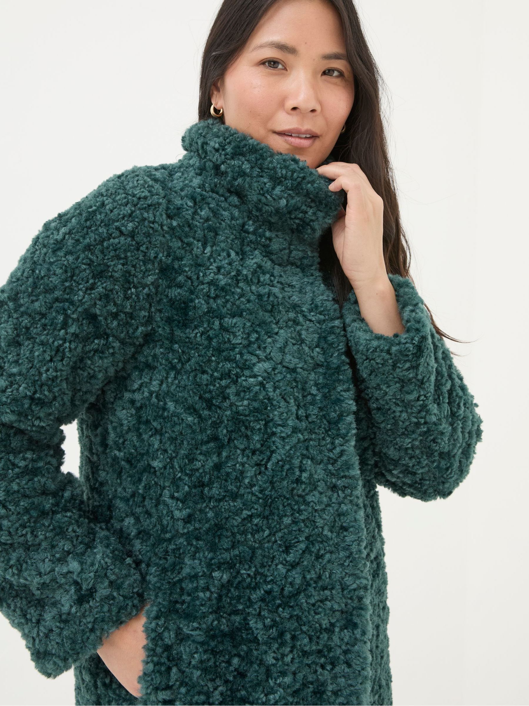 Catie Green Teddy Coat - Image 3 of 5