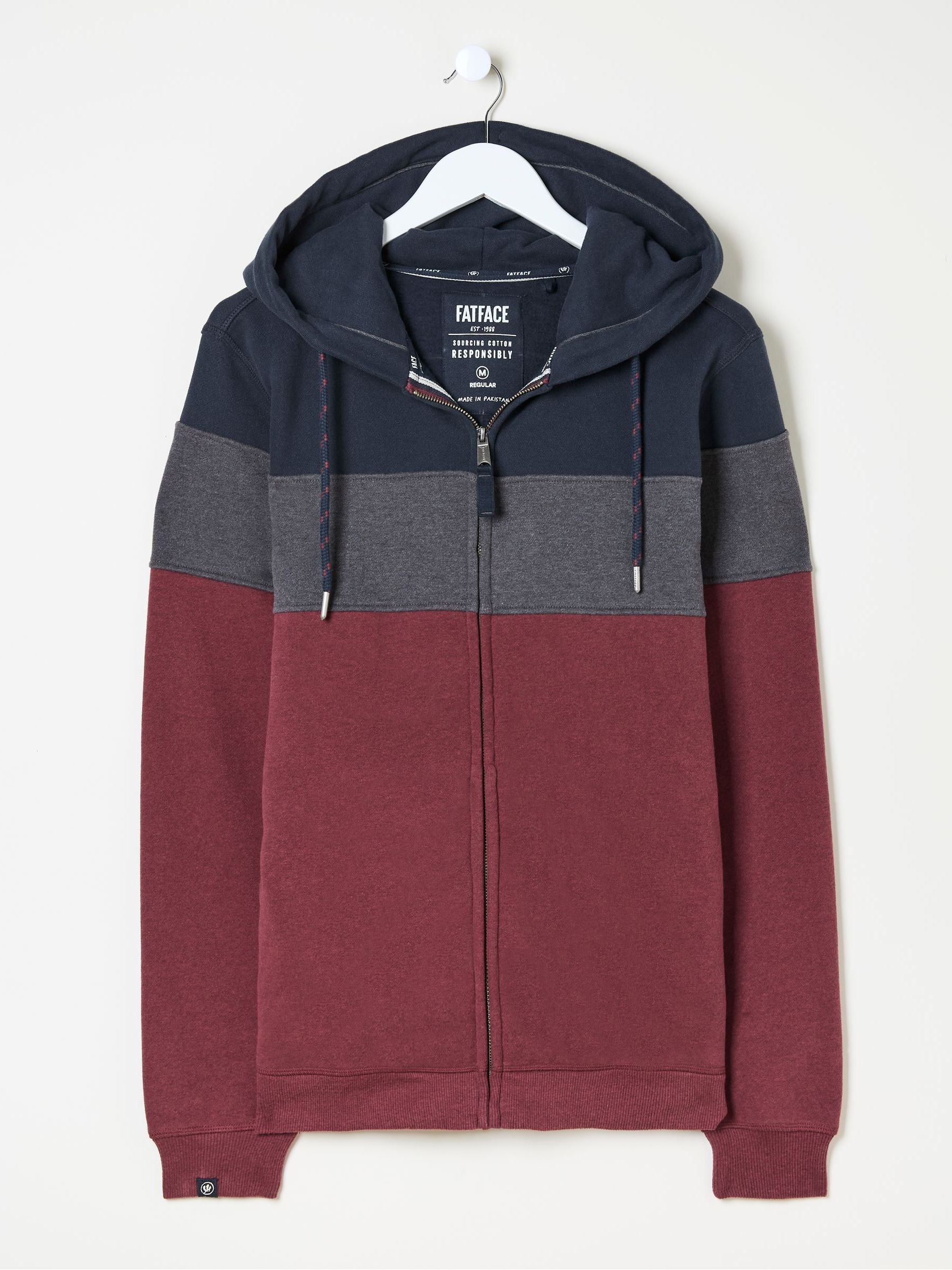 Brooke Plum Purple Zip Through Hoodie - Image 7 of 7