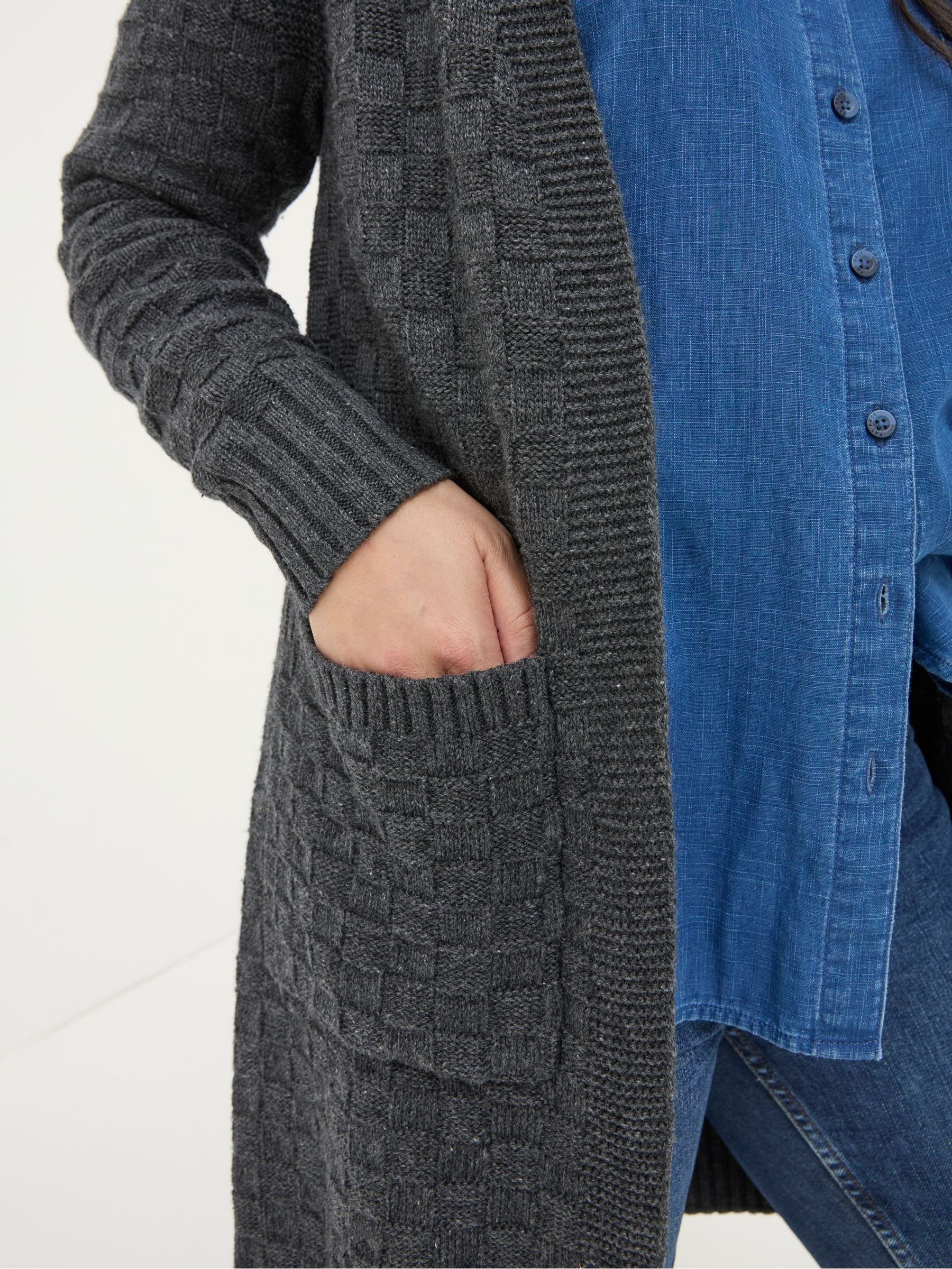 Sadie Grey Edge To Edge Cardigan - Image 5 of 5