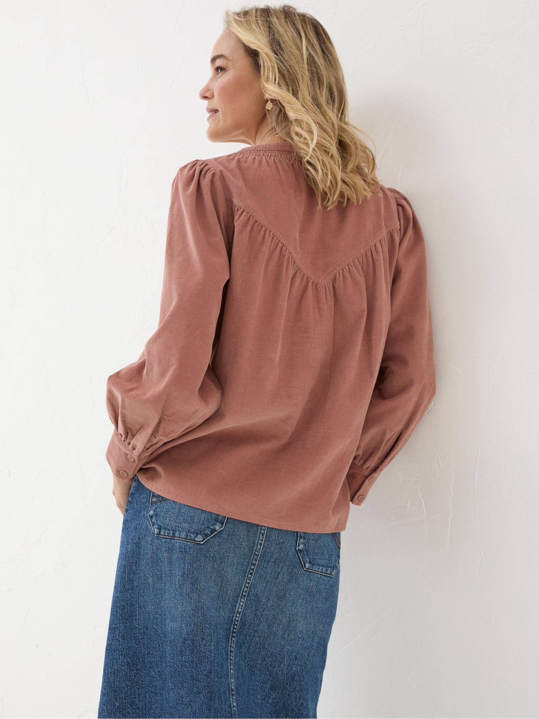 Mattie Pink Cord Blouse - Image 2 of 6