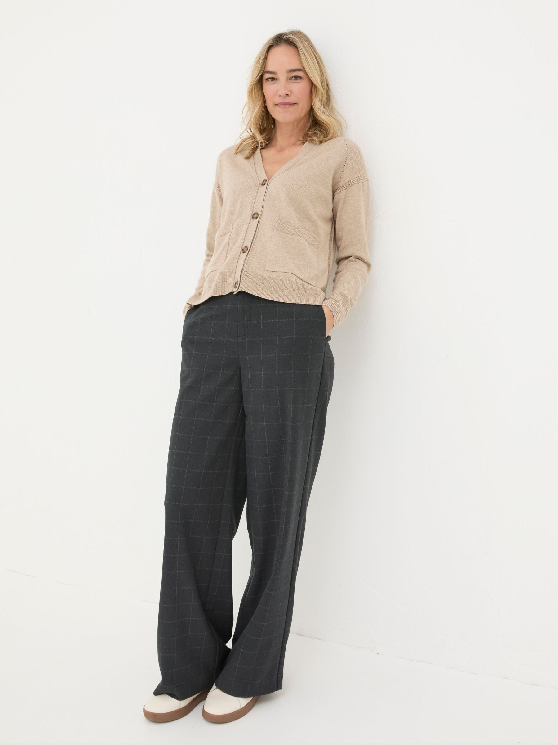 Grace Natural Cotton Cashmere Blend Cardigan - Image 3 of 6