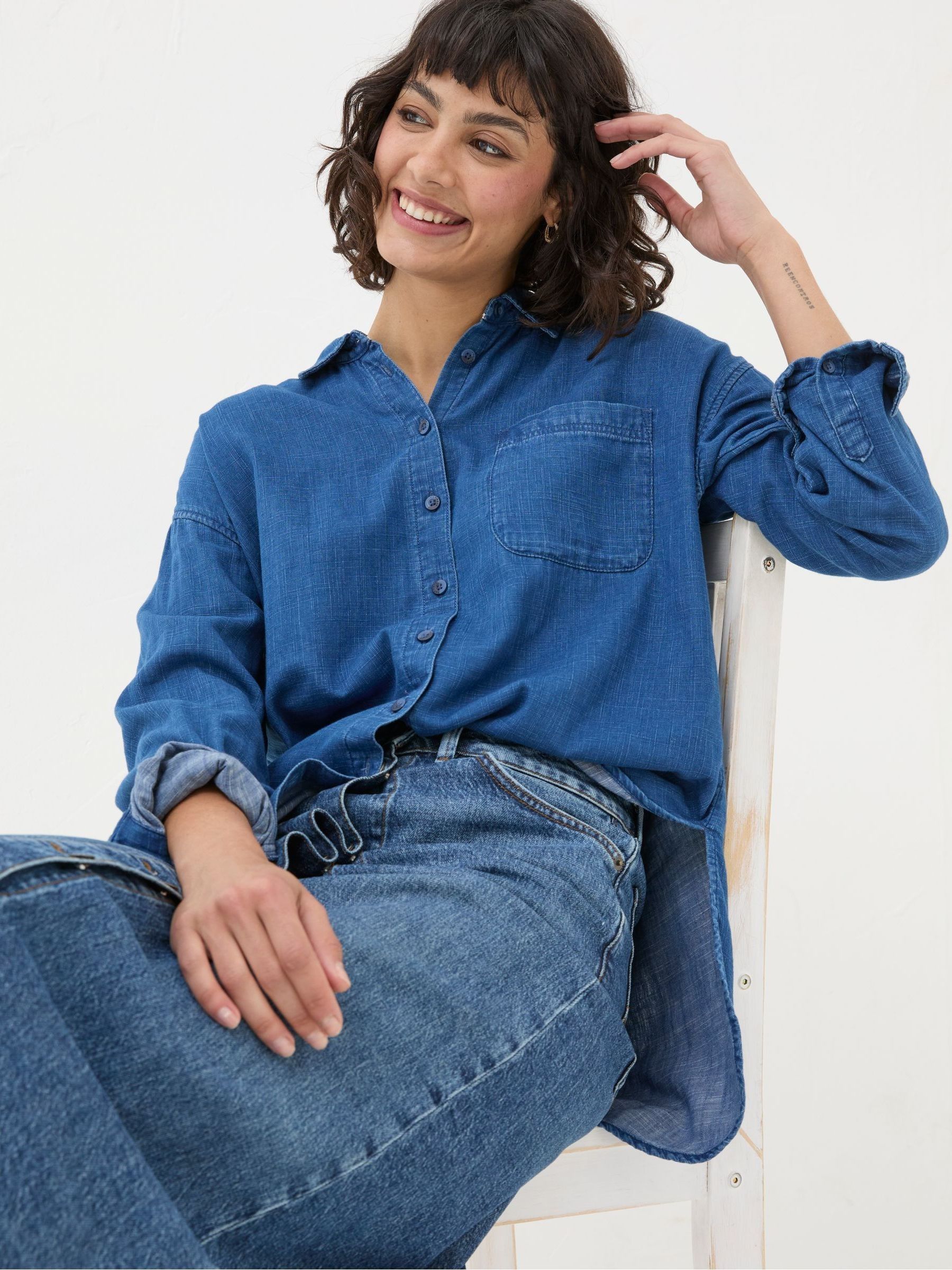 Carolin Blue Denim Shirt - Image 4 of 6