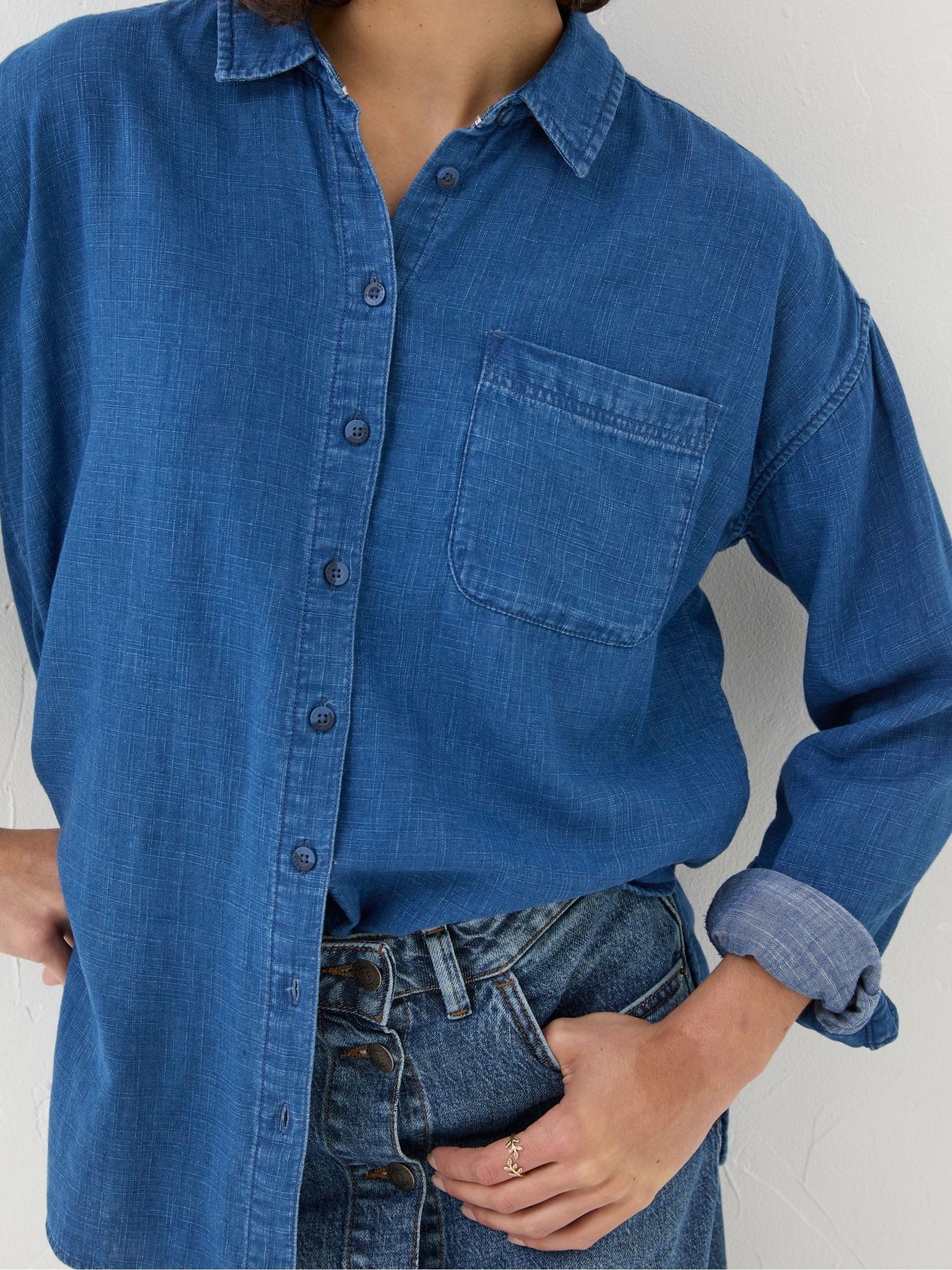 Carolin Blue Denim Shirt - Image 5 of 6