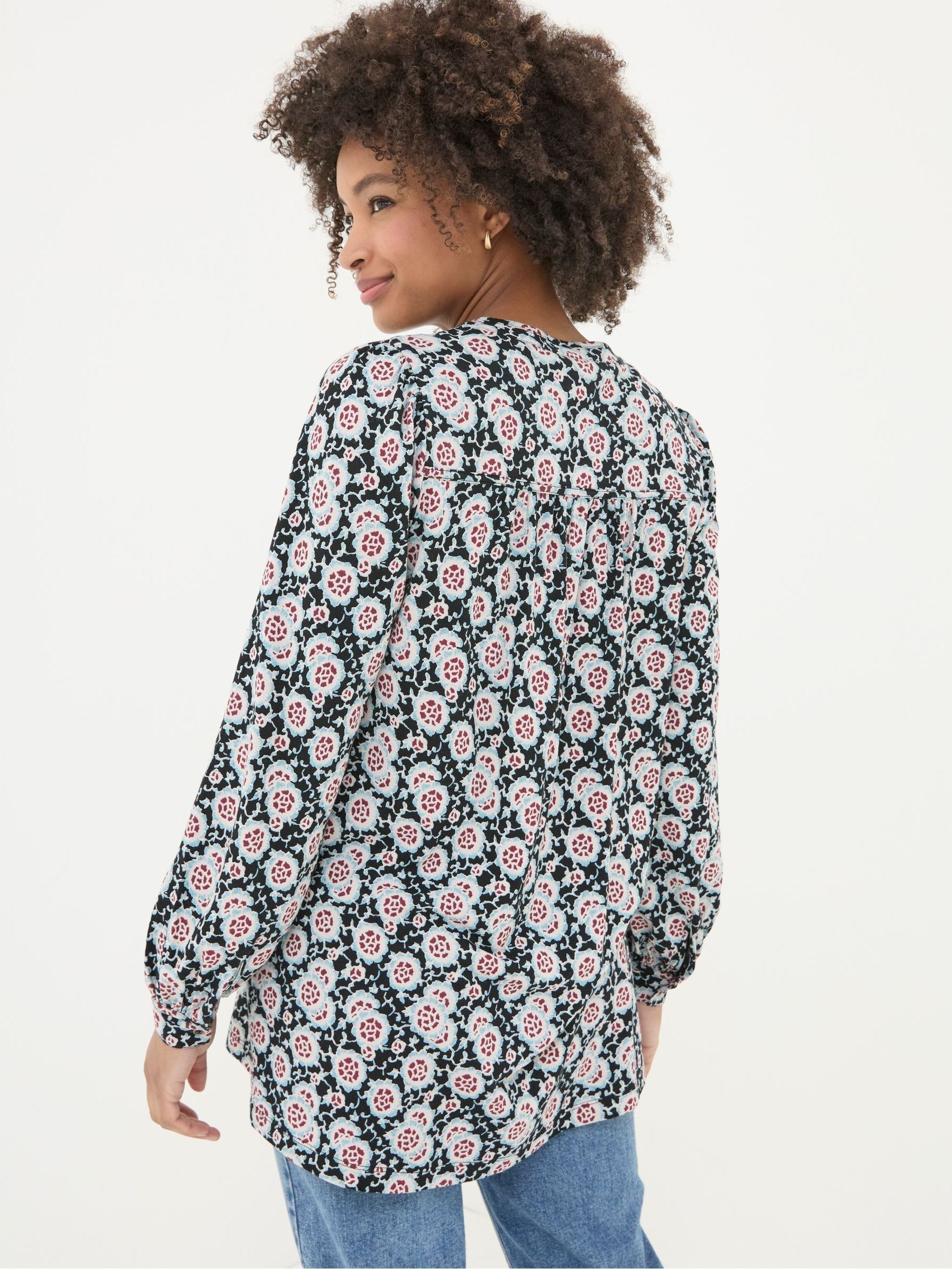 Jodie Black Wild Floral Tunic - Image 2 of 5