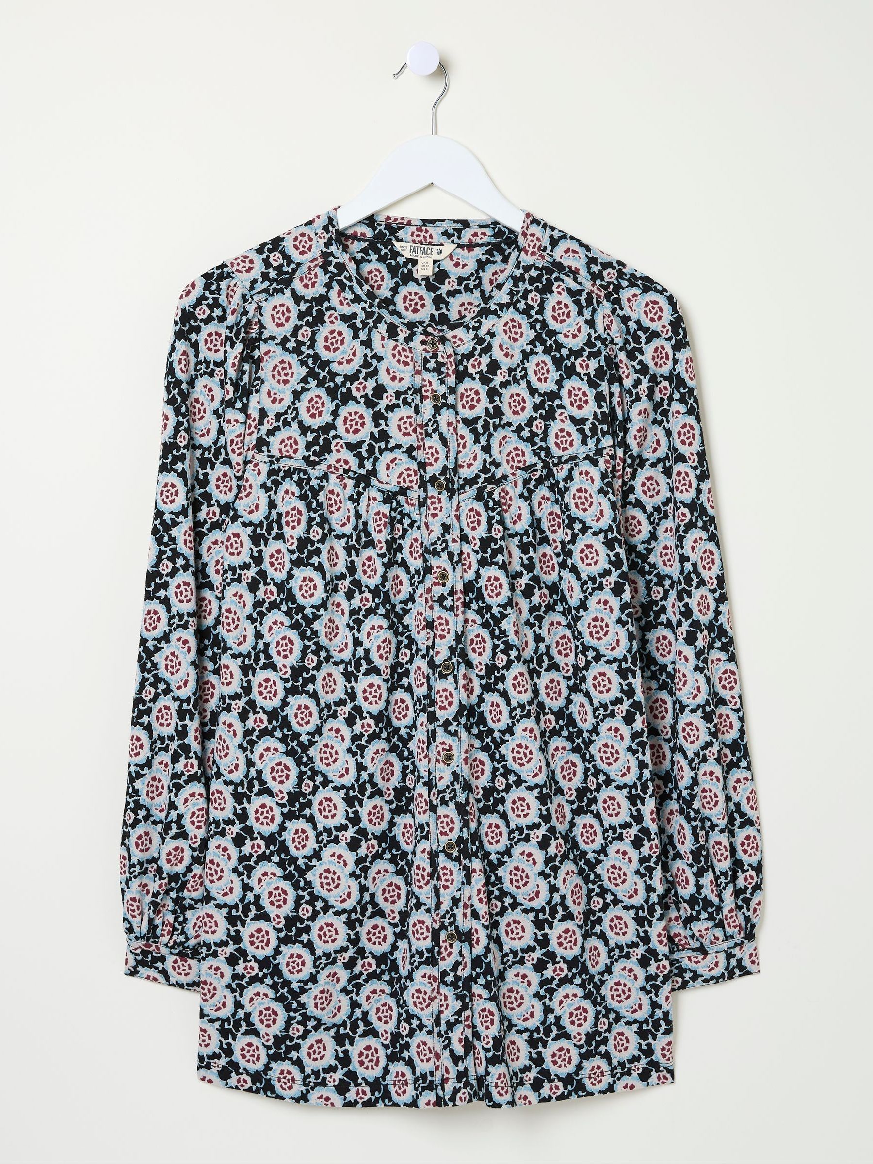 Jodie Black Wild Floral Tunic - Image 5 of 5