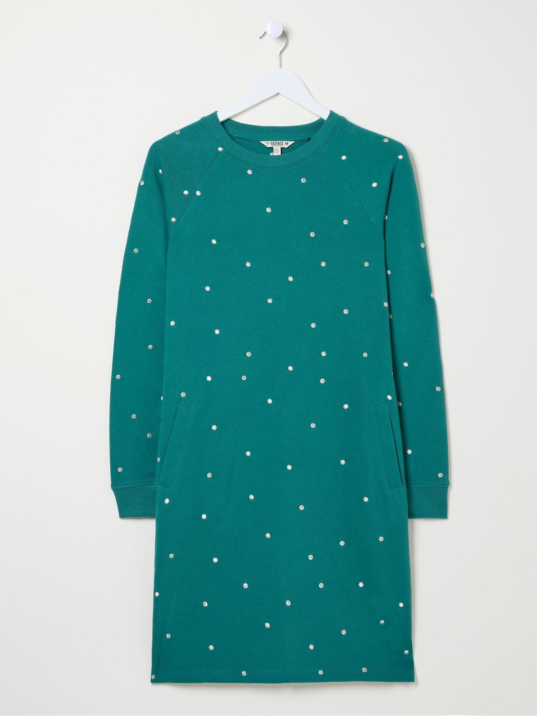 Georgia Green Embroidered Sweat Dress - Image 5 of 5