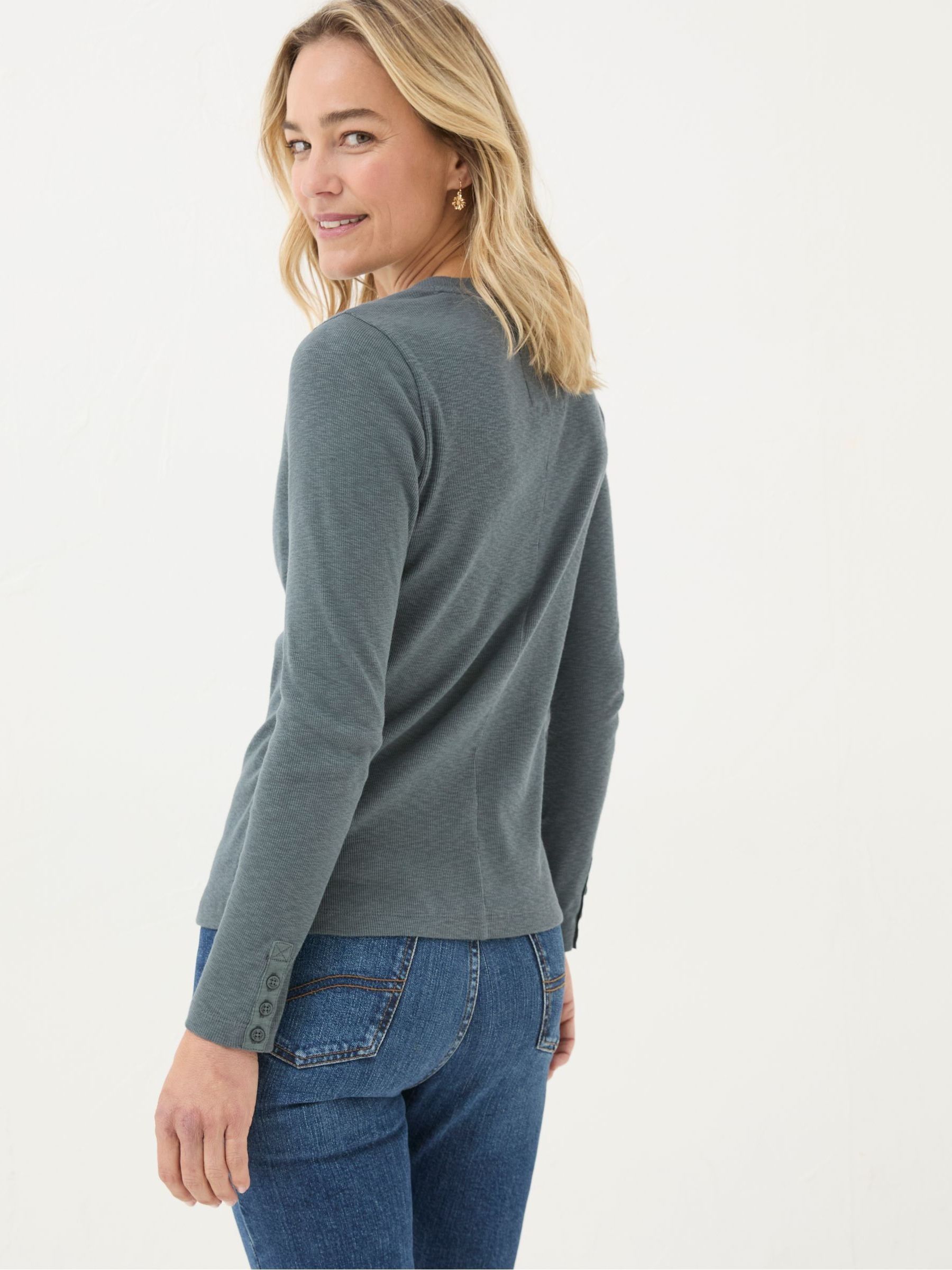 Callie Grey Long Sleeve Top - Image 2 of 5
