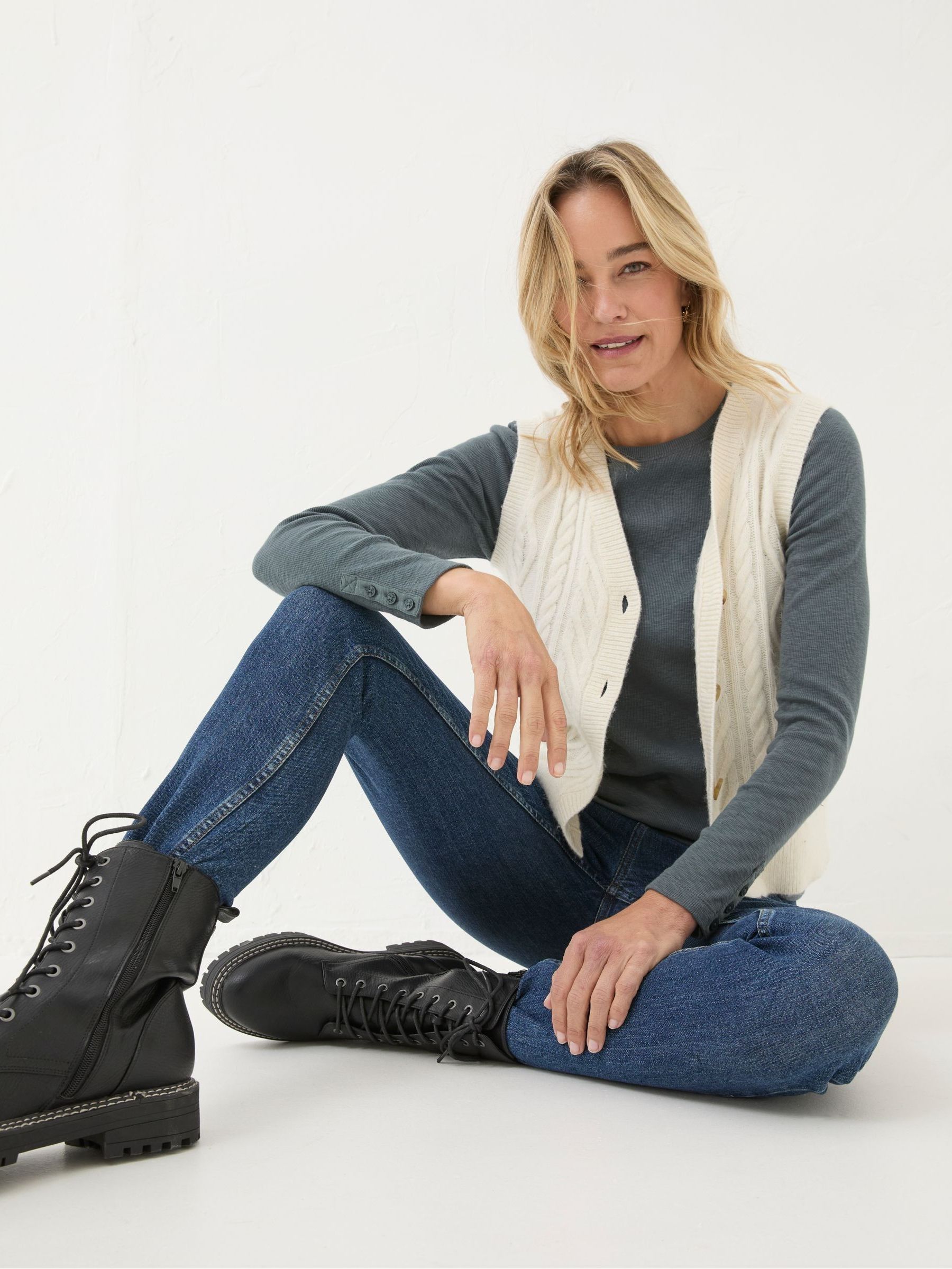 Callie Grey Long Sleeve Top - Image 3 of 5