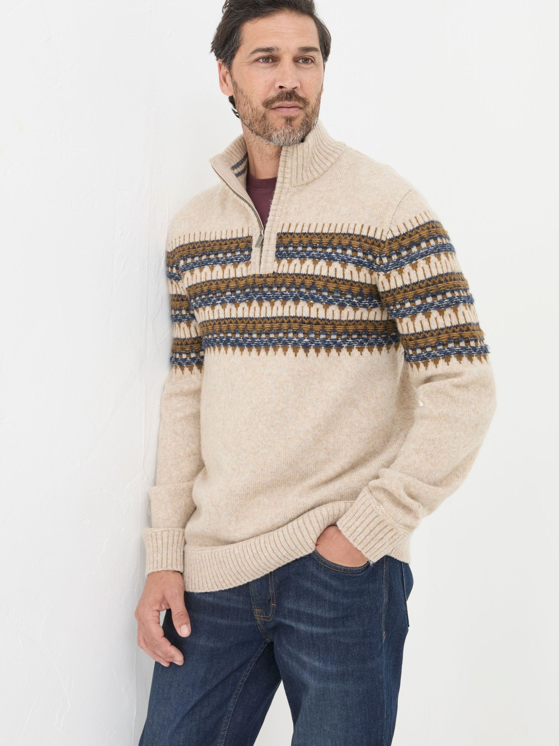 Ives Natural Half Neck Jumper - Image 1 of 6