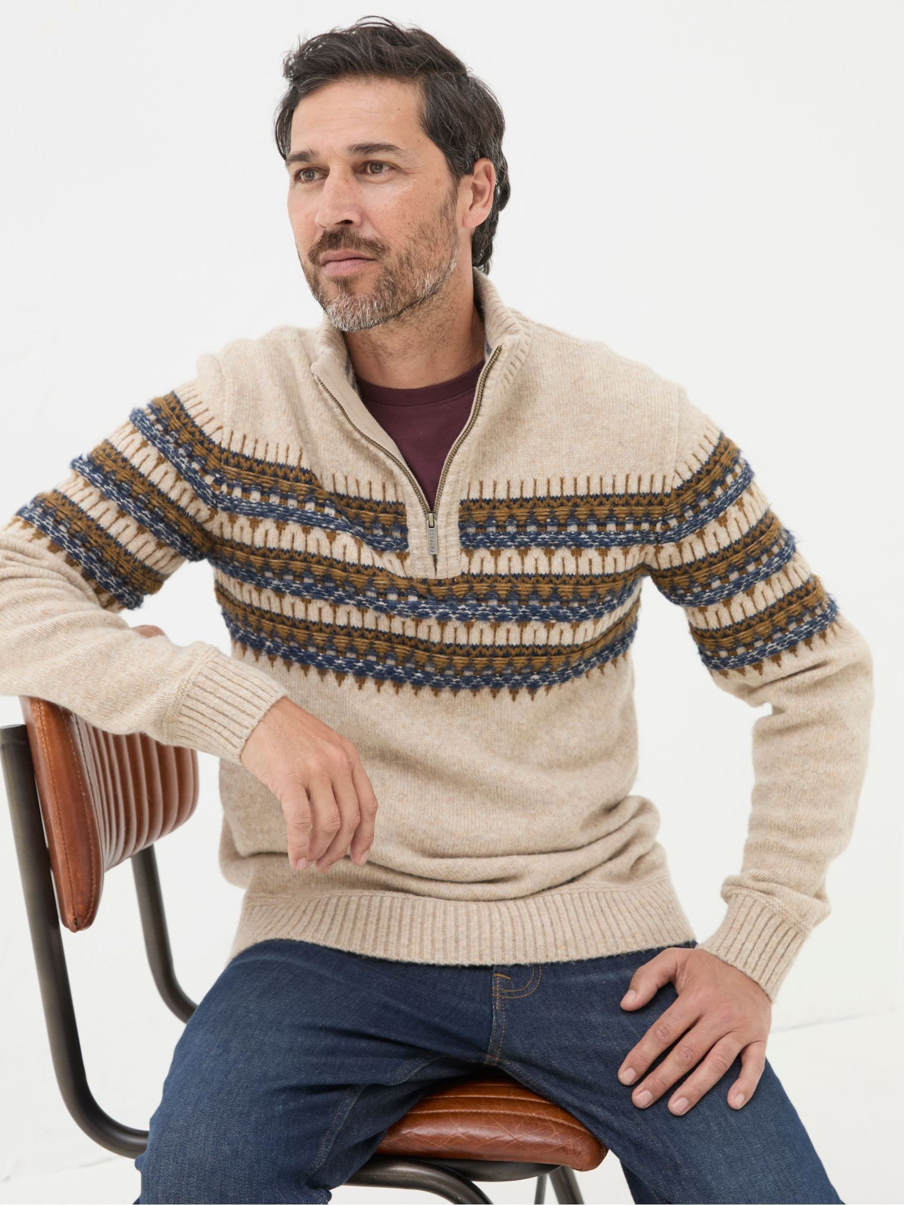 Ives Natural Half Neck Jumper - Image 3 of 6
