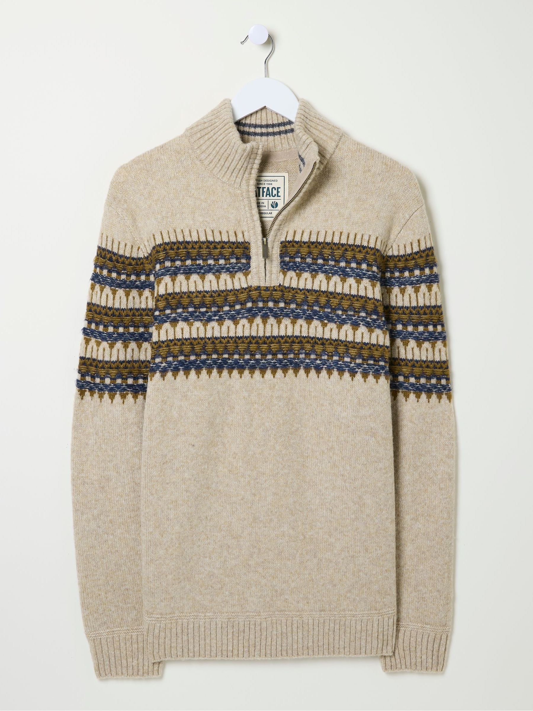 Ives Natural Half Neck Jumper - Image 6 of 6