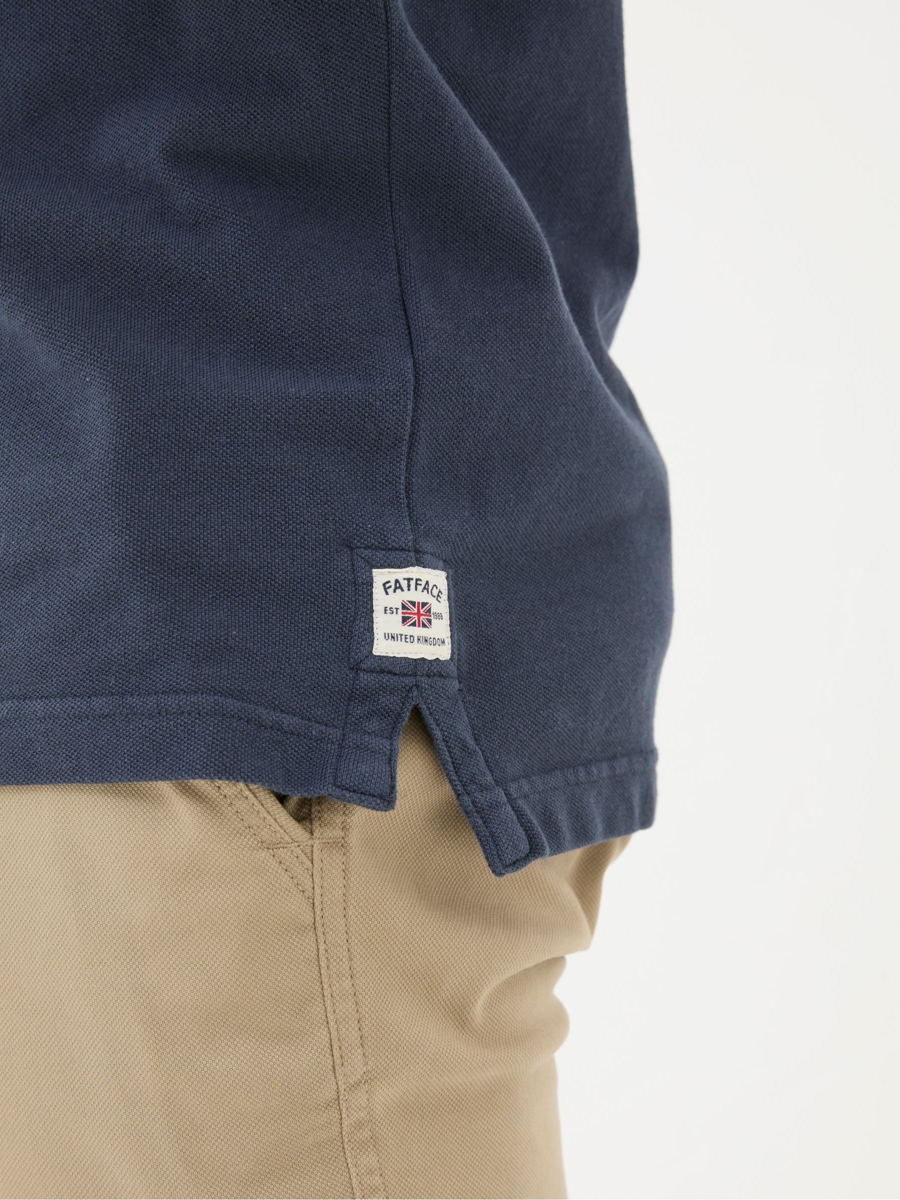 Blue Pique Polo Shirt - Image 5 of 6