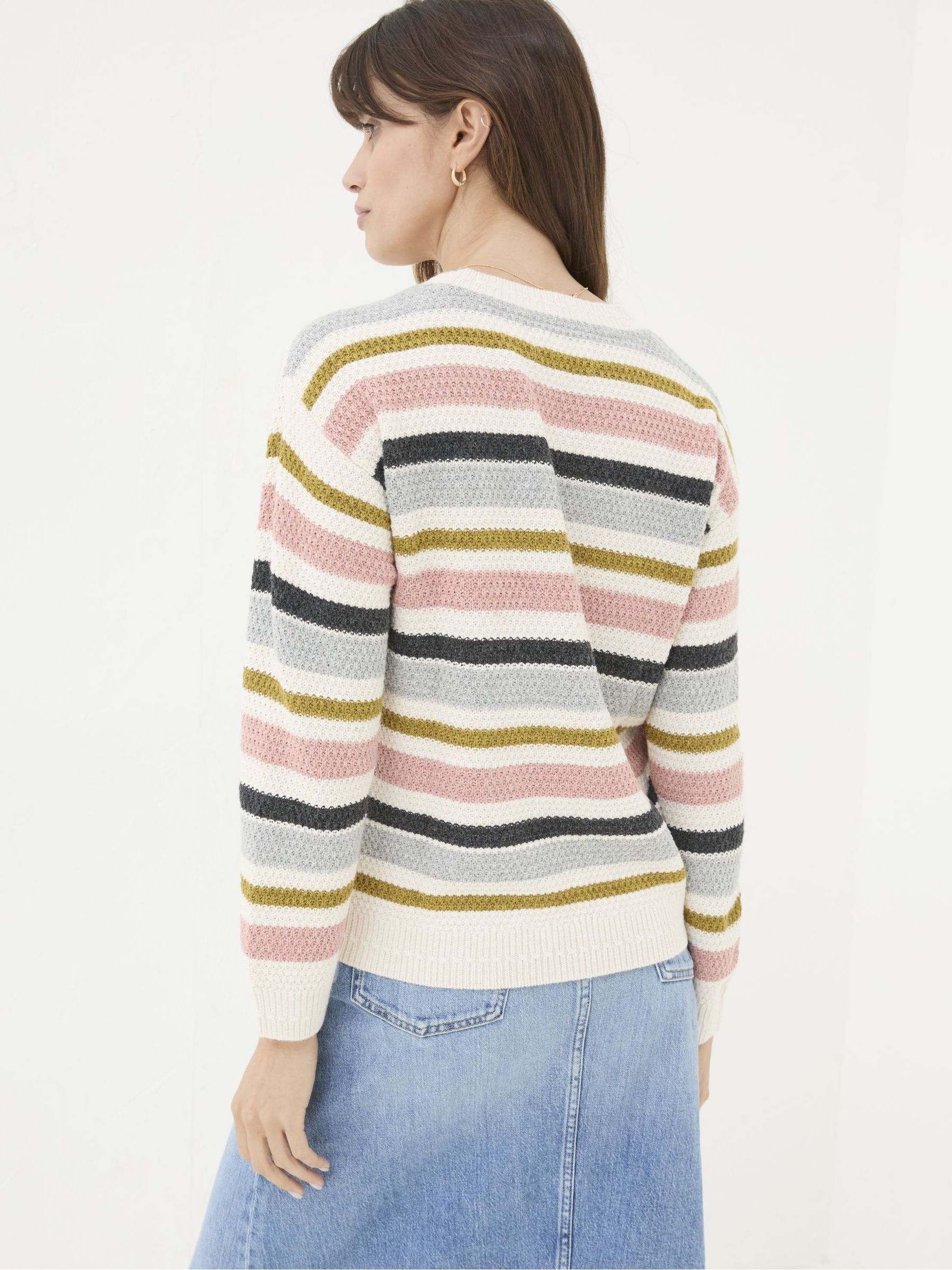 Ella Ivory Stripe Jumper - Image 2 of 6
