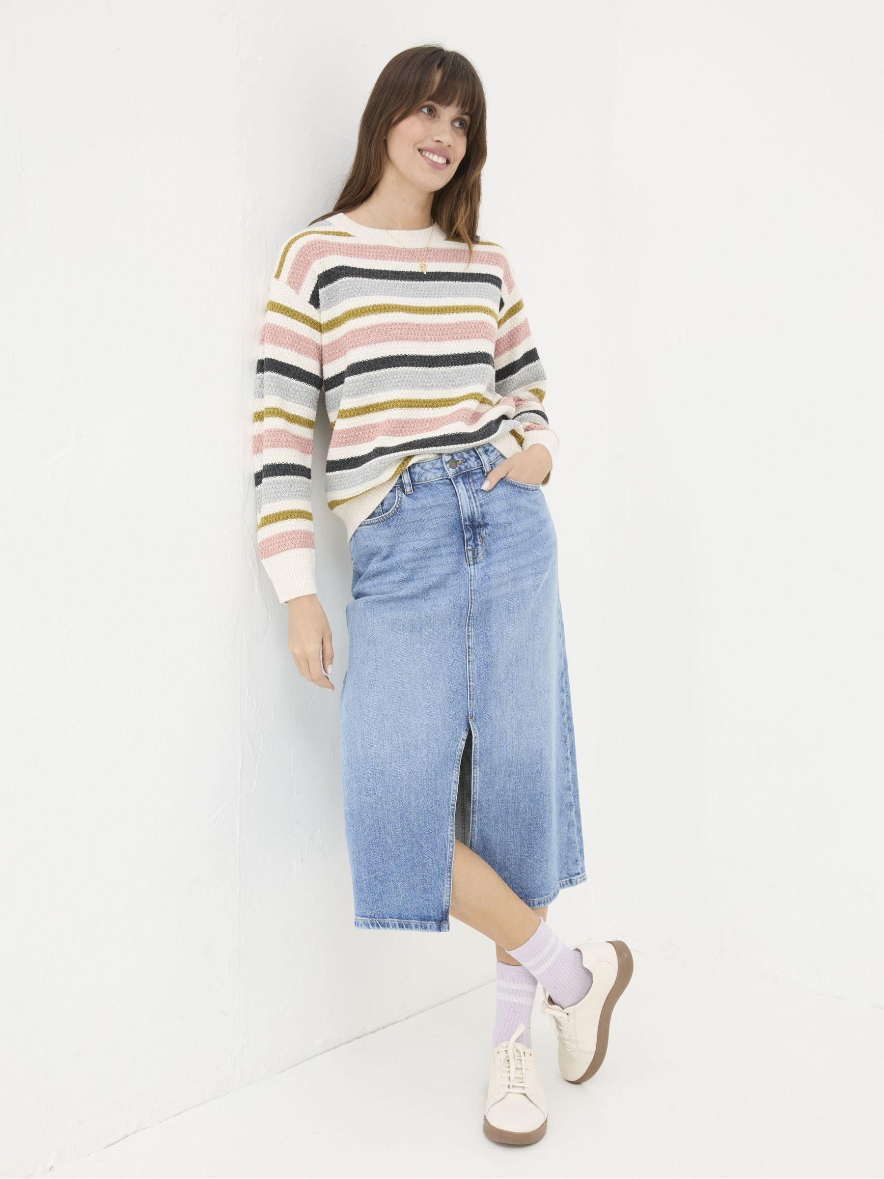 Ella Ivory Stripe Jumper - Image 3 of 6