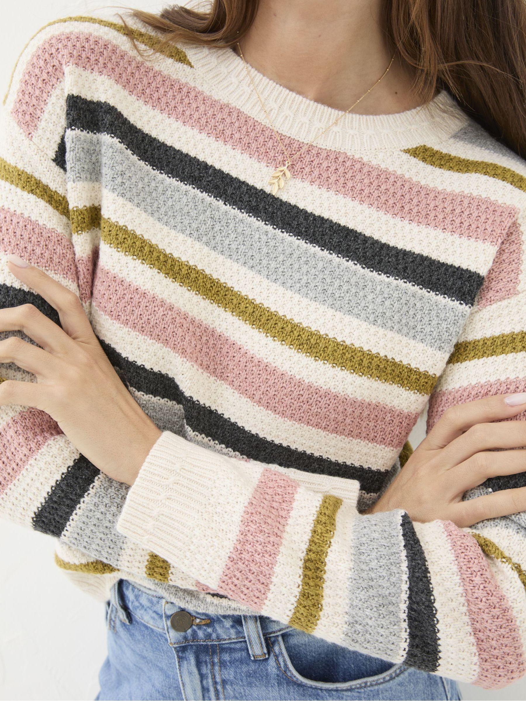 Ella Ivory Stripe Jumper - Image 5 of 6