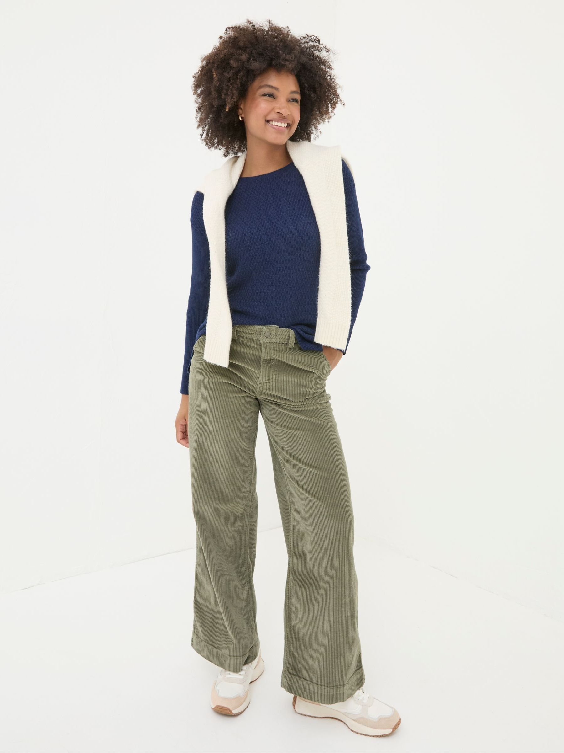 Sophie Blue Boat Neck Jumper - Image 3 of 5