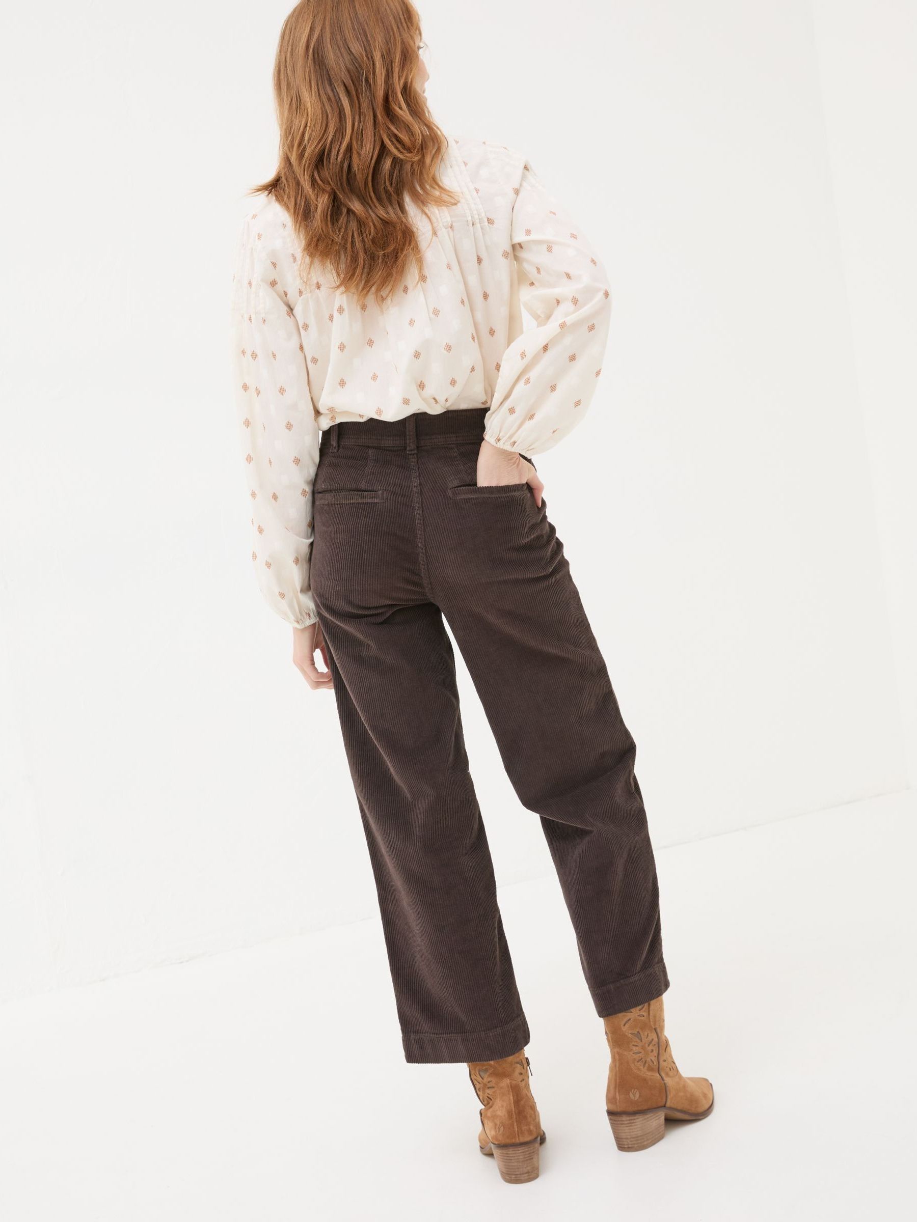 Keswick Brown Wide Leg Crop Jeans - Image 2 of 6