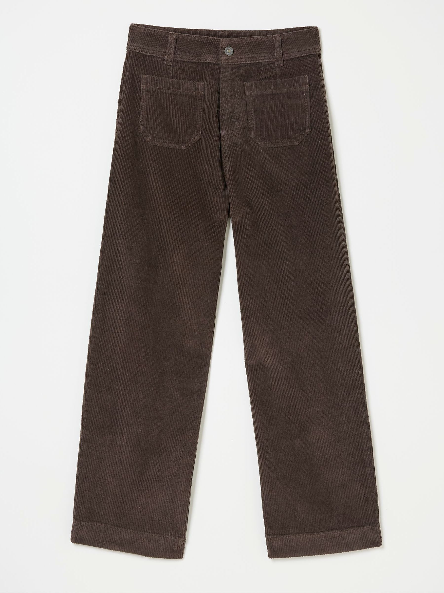 Keswick Brown Wide Leg Crop Jeans - Image 6 of 6
