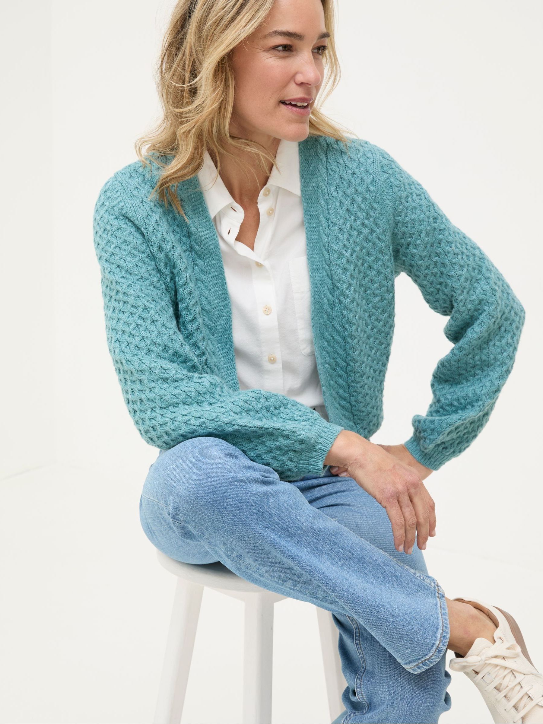 Anais Light Teal Cardigan - Image 3 of 5