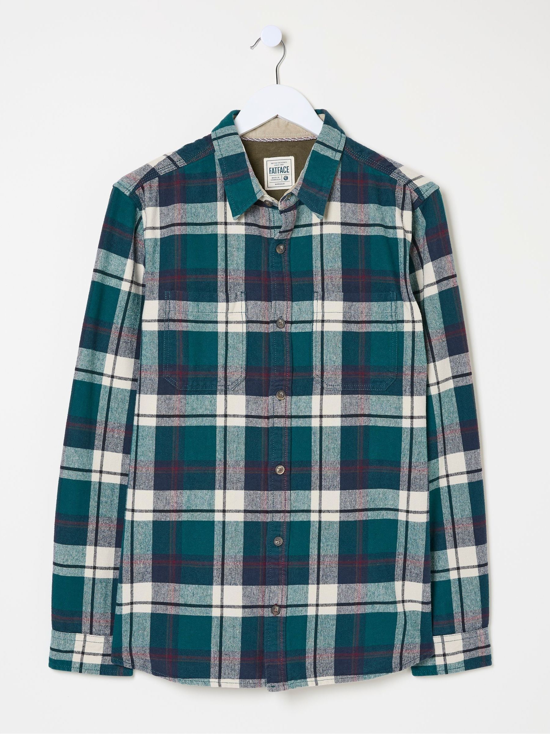 Green Long Sleeve Blake Check Shirt - Image 5 of 5