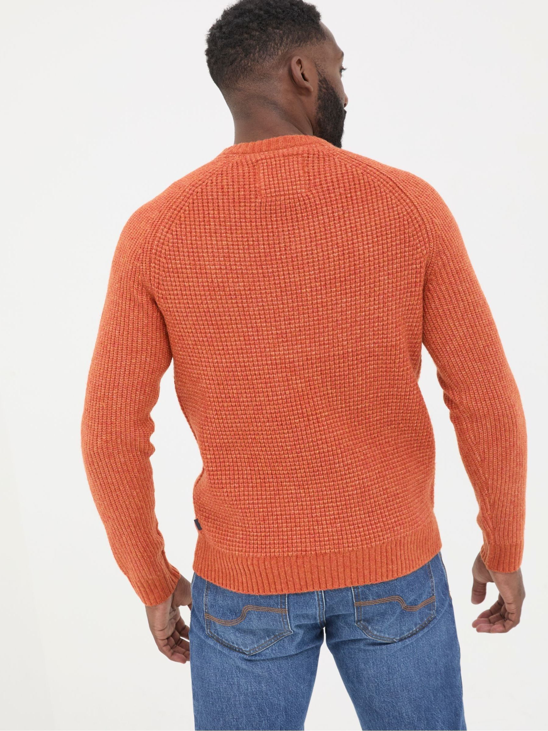 Calder Orange Crew Neck Jumper - Image 2 of 5