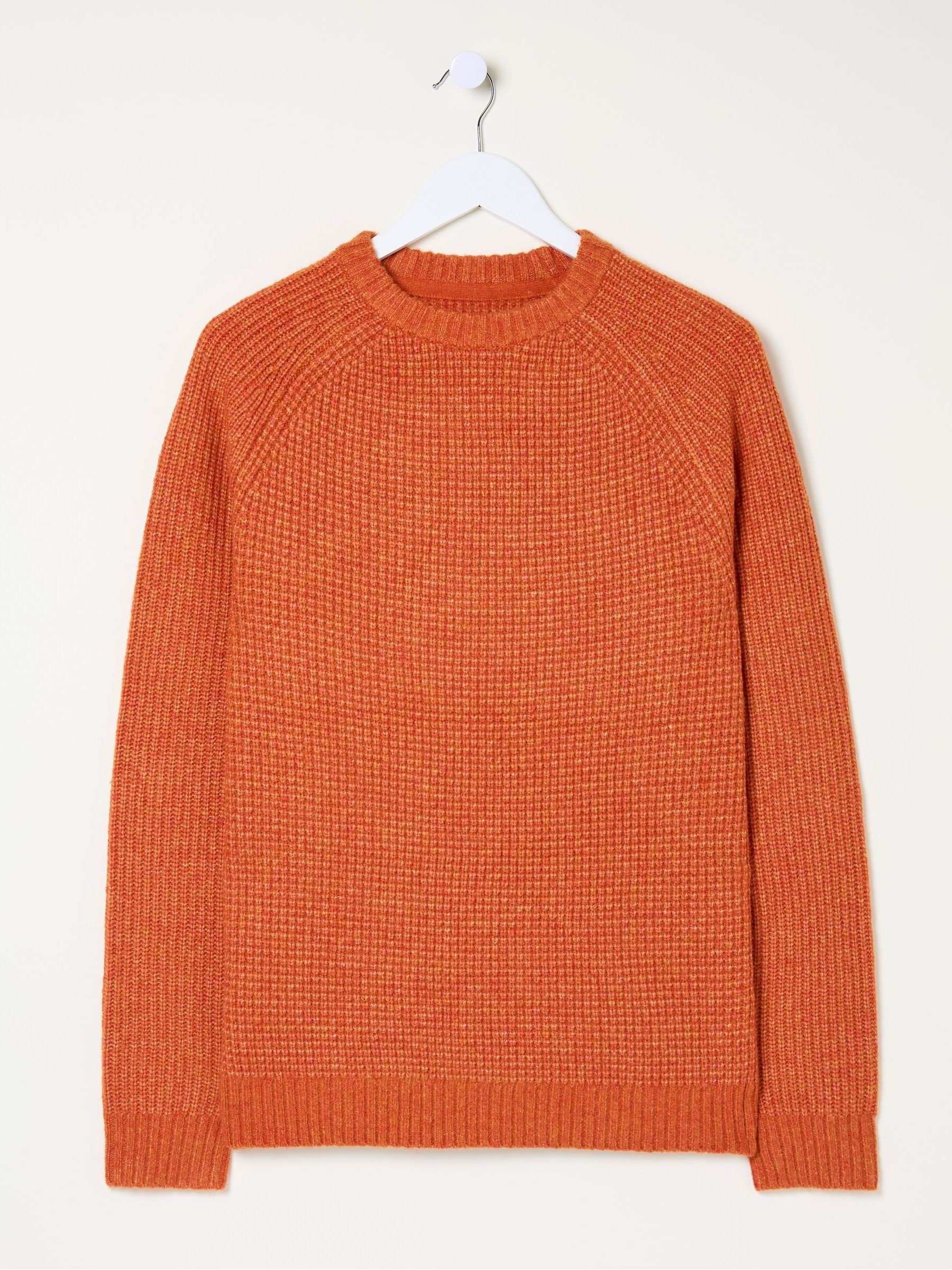 Calder Orange Crew Neck Jumper - Image 5 of 5