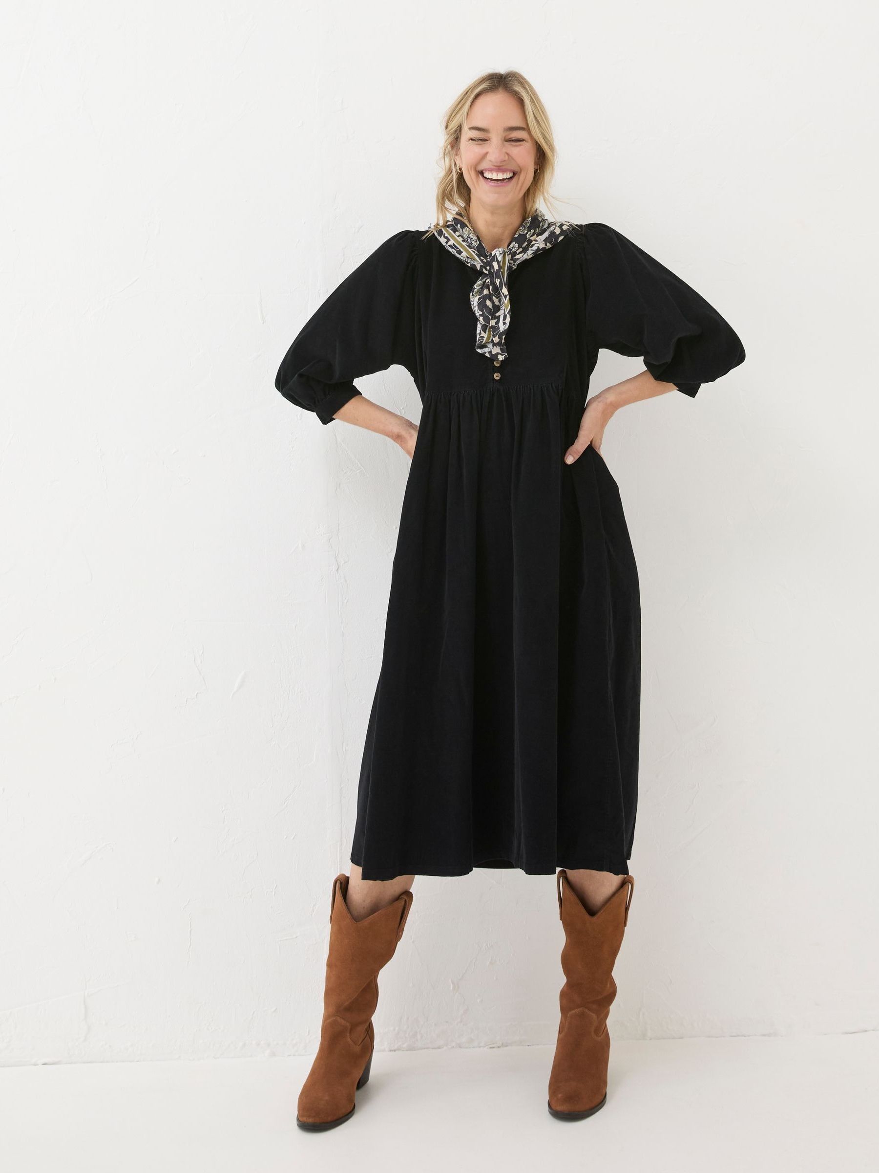 Ceil Black Check Dress - Image 1 of 6