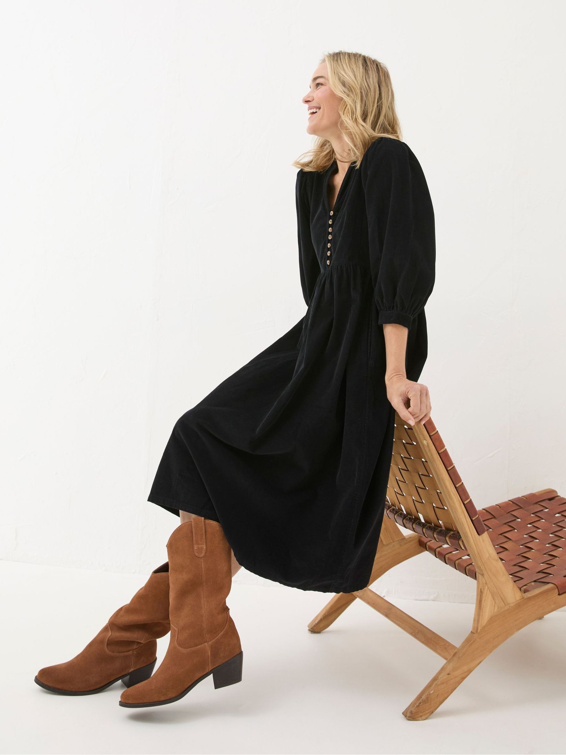 Ceil Black Check Dress - Image 3 of 6